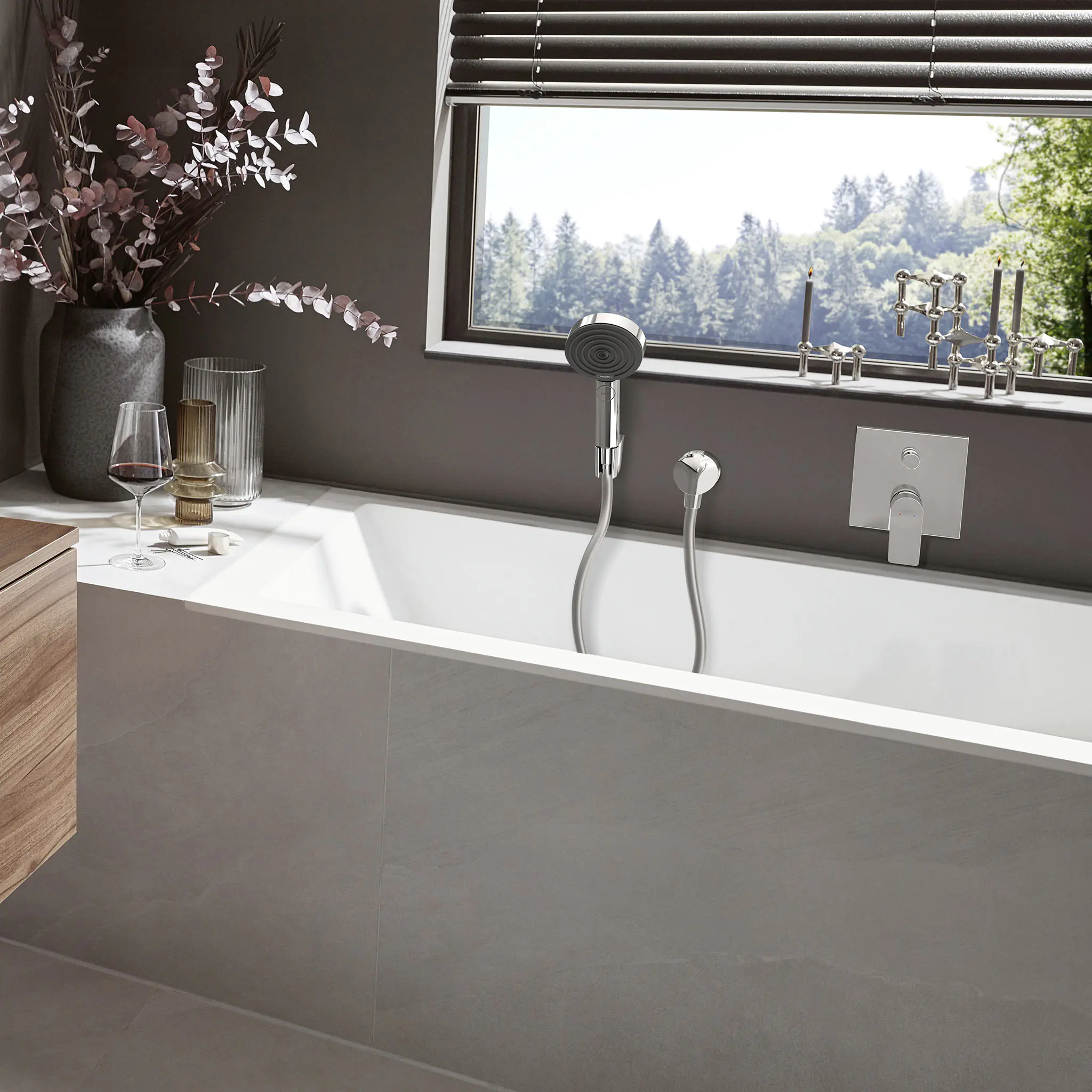 Hansgrohe Handbrause-Set 3 Strahlarten Pulsify Select S chrom 