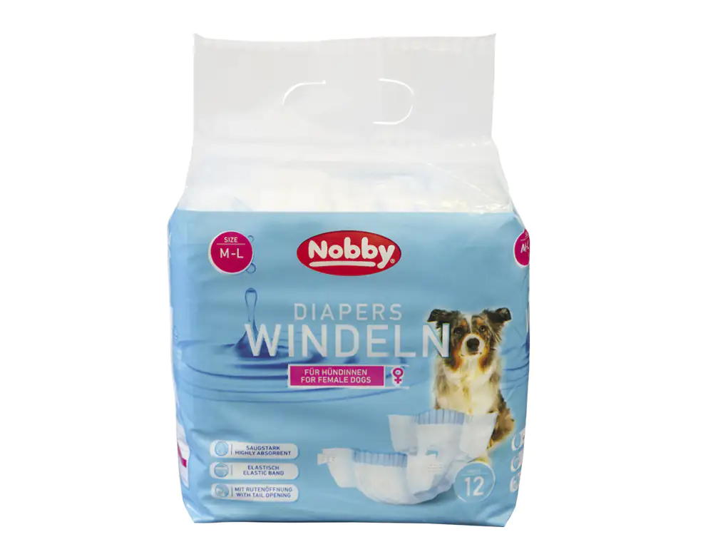 Nobby Hundewindeln Hündinnen Größe M-L - 12 Stück