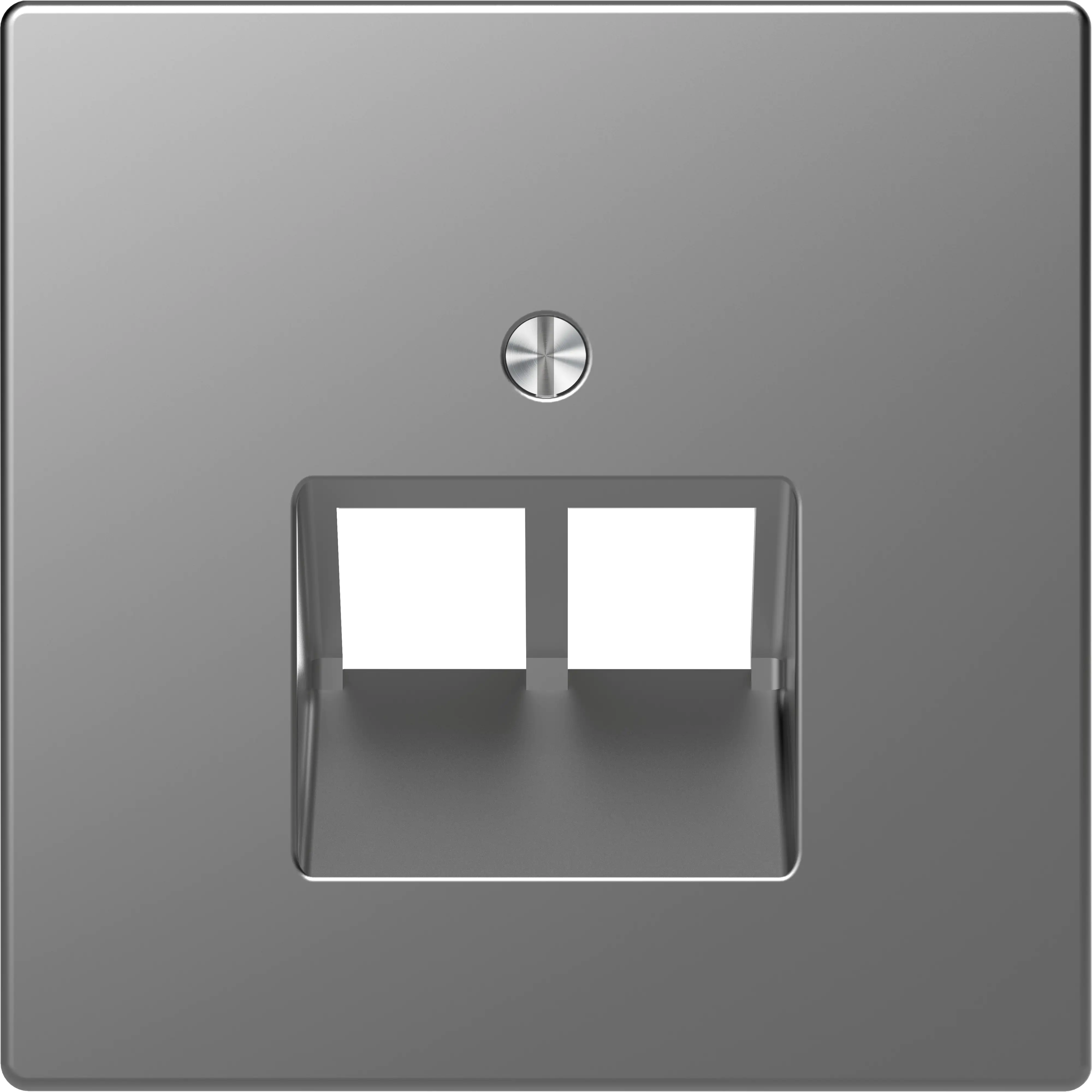 Merten UAE-Abdeckung Serie Design, edelstahl, MEG4522-6036