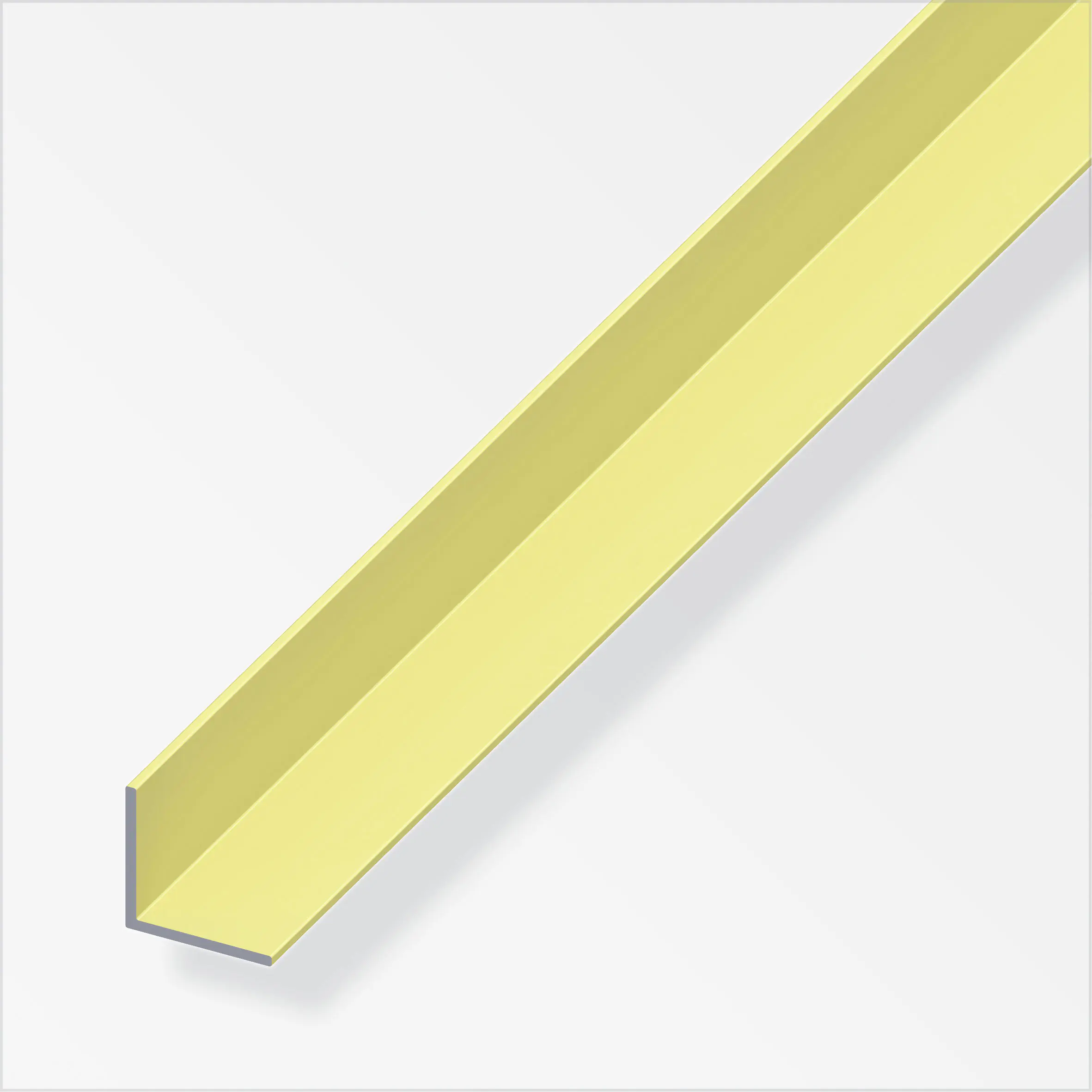 alfer Winkel 2 m, 20 x 20 mm Aluminium eloxiert messing