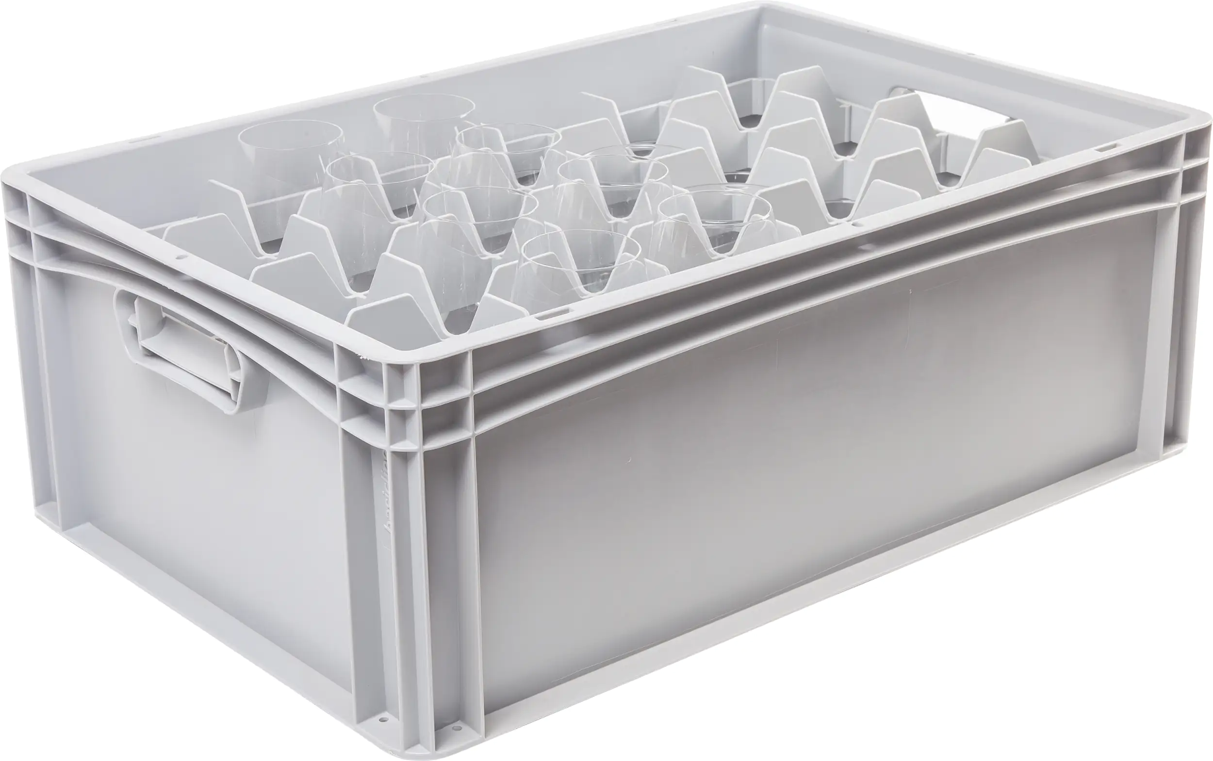 Surplus Systems Gläsereinsatz für Eurobox 60 x 40 cm 24 Fächer, 2-teilig