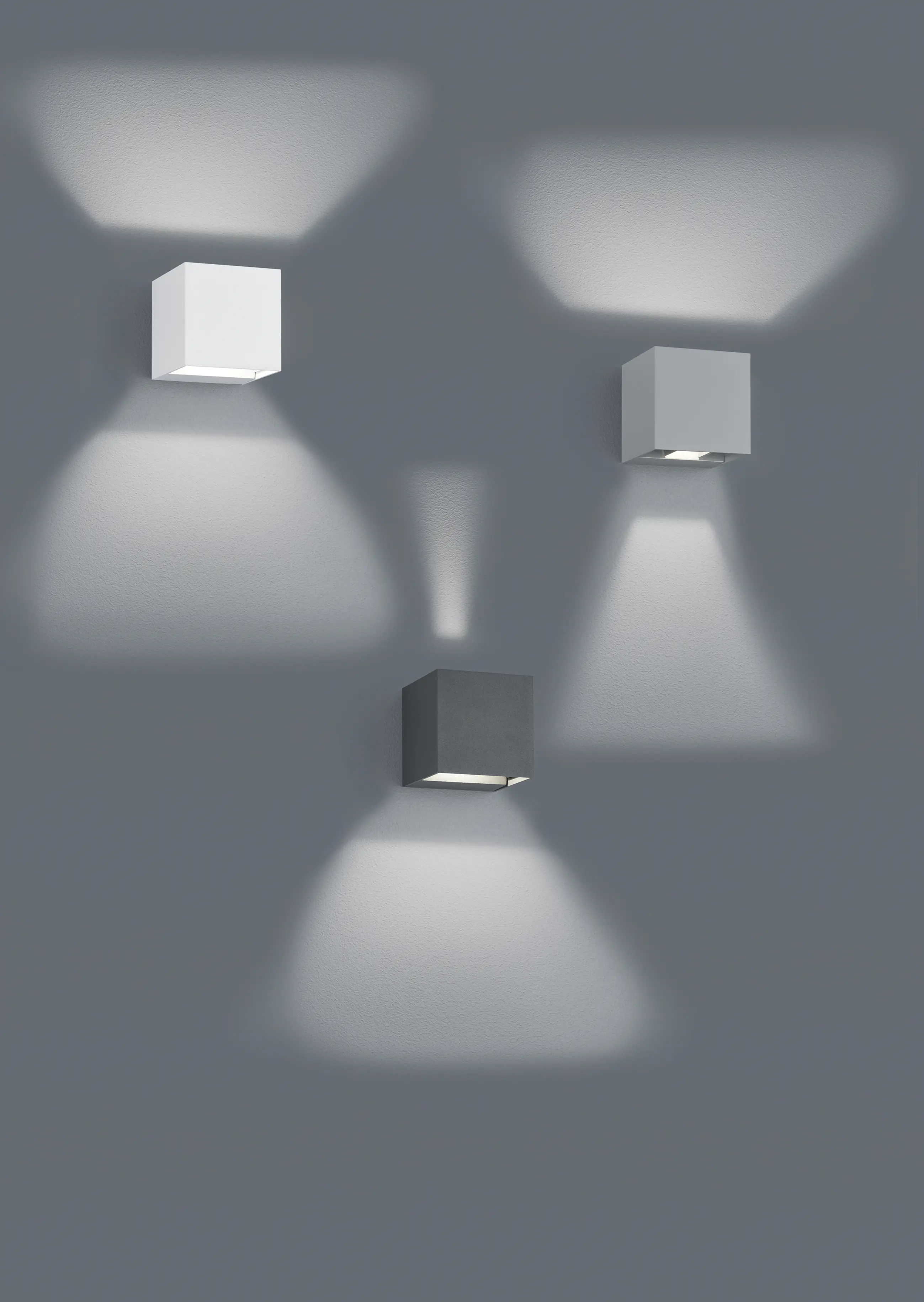 Trio Leuchten LED Außen-Wandleuchte Adaja anthrazit Up- & Downlight