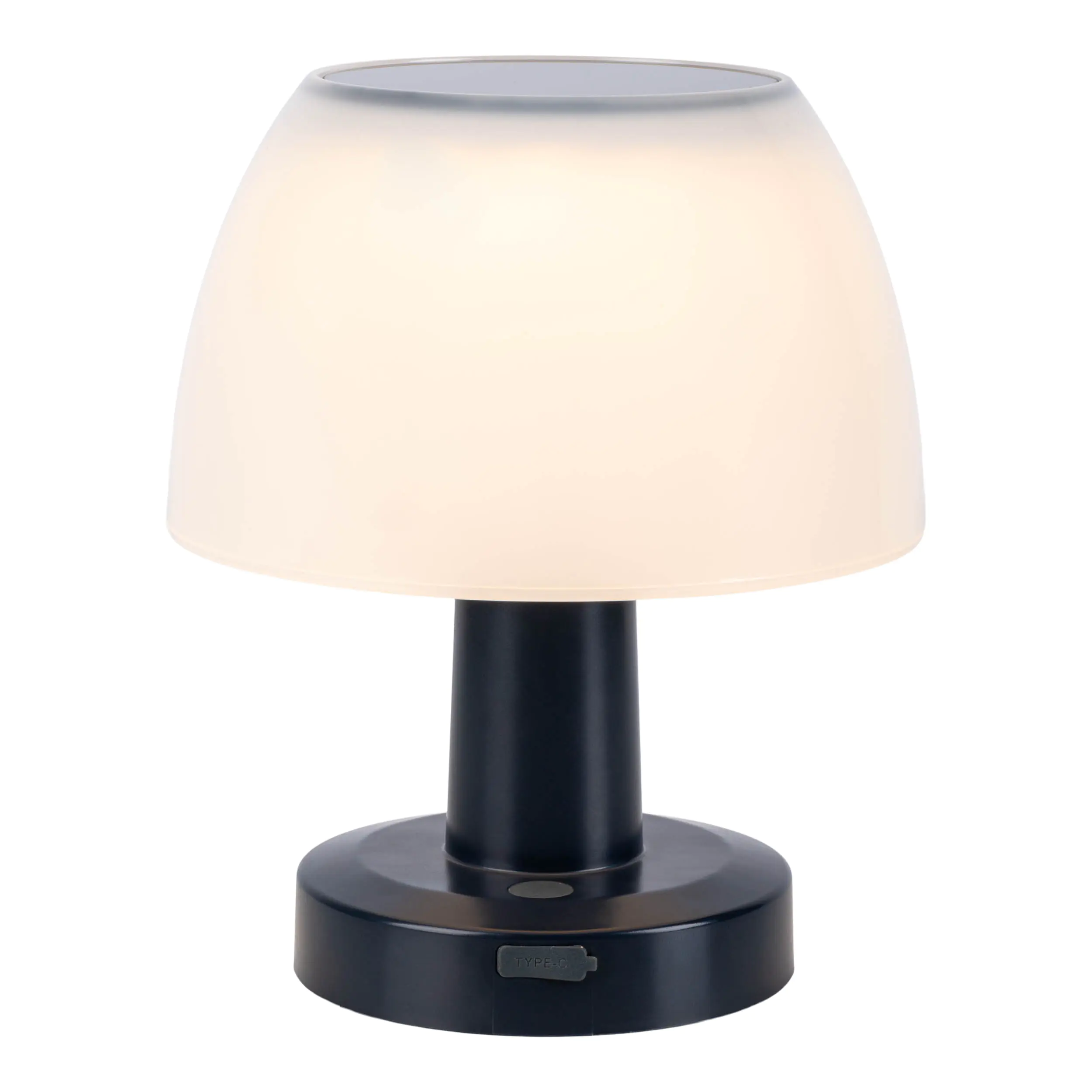 Light & More LED Solartischleuchte dimmbar schwarz