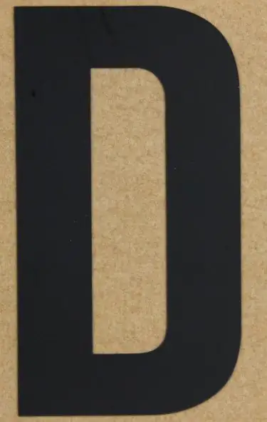 Conacord Klebebuchstabe "D" 55 x 50 mm