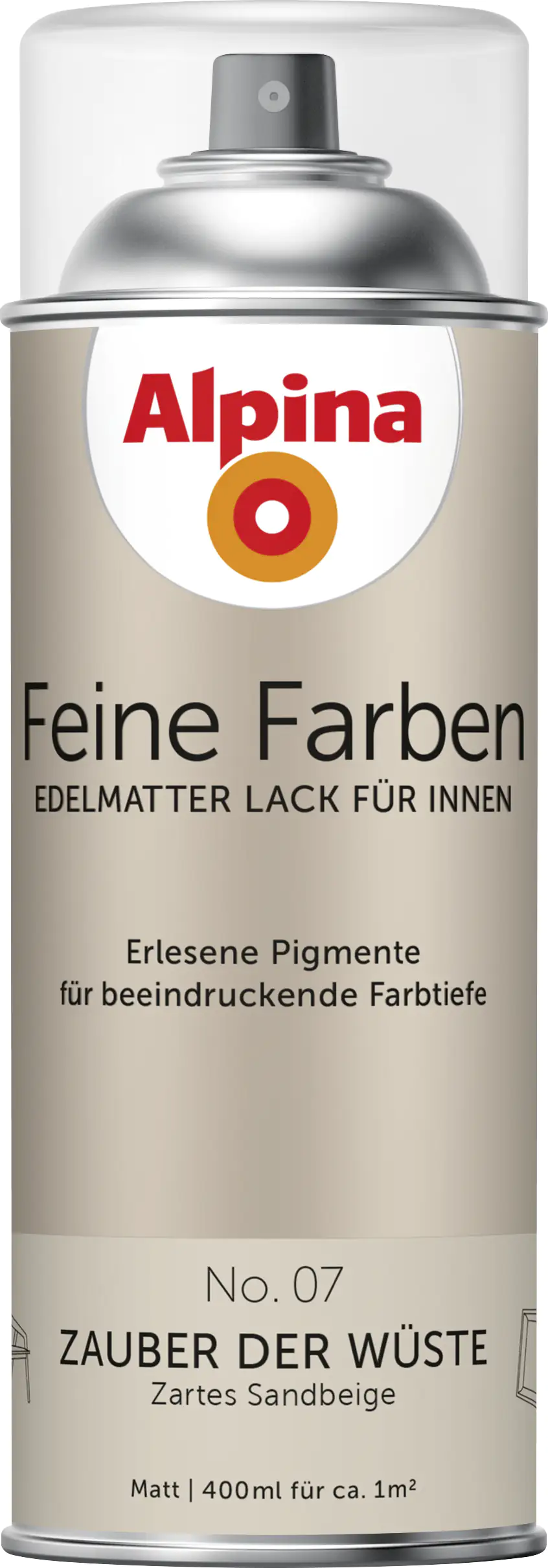 Alpina Feine Farben Sprühlack No. 07 Zauber der Wüste - sandbeige 400 ml