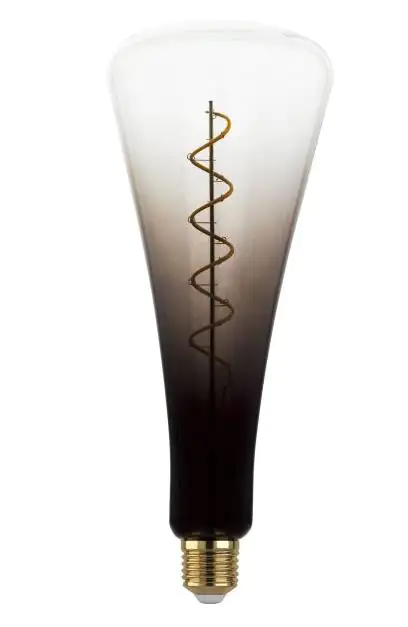 Eglo LED Leuchtmittel Zylinder E27 4W schwarz-grau