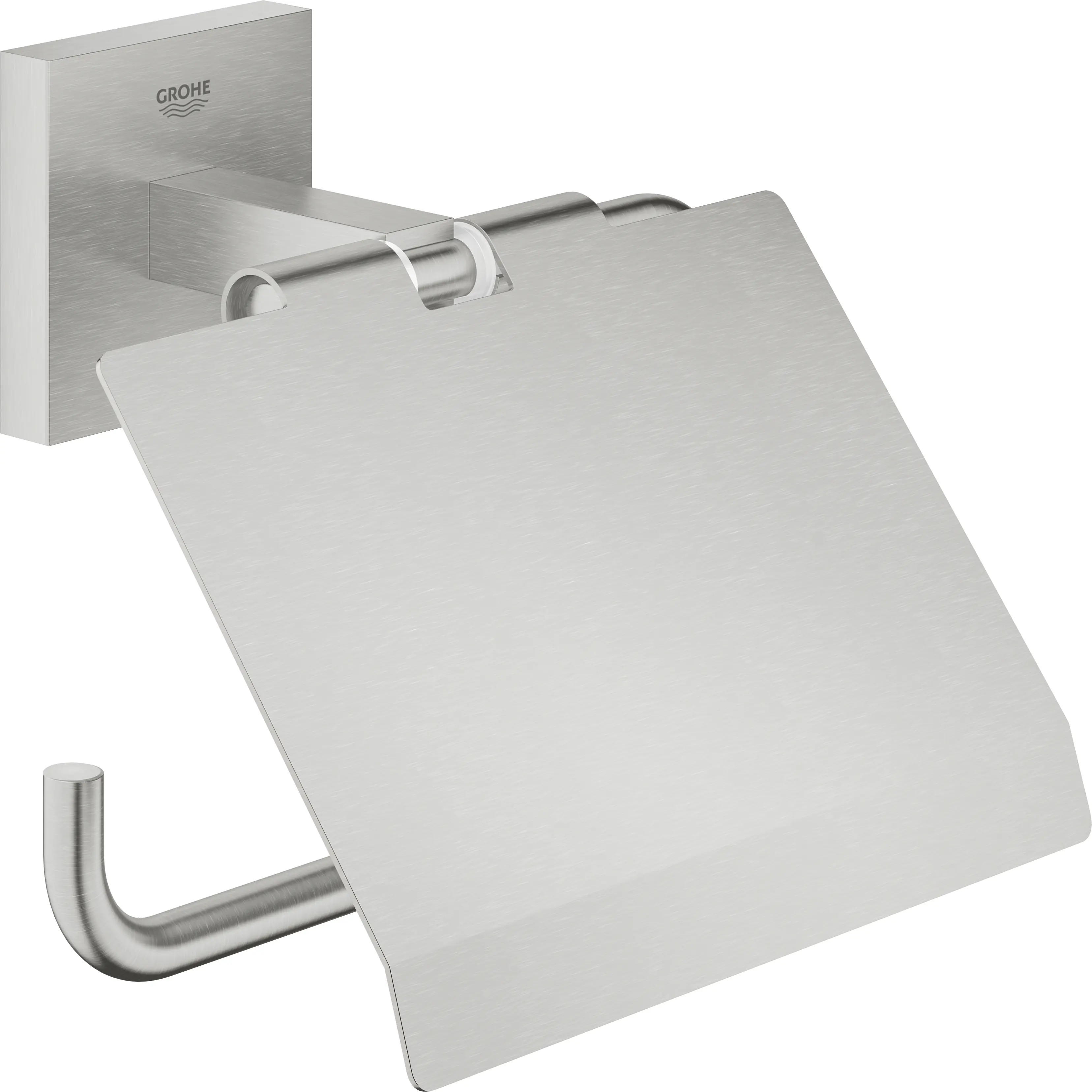 Grohe Start Cube WC-Papierhalter supersteel klebbar