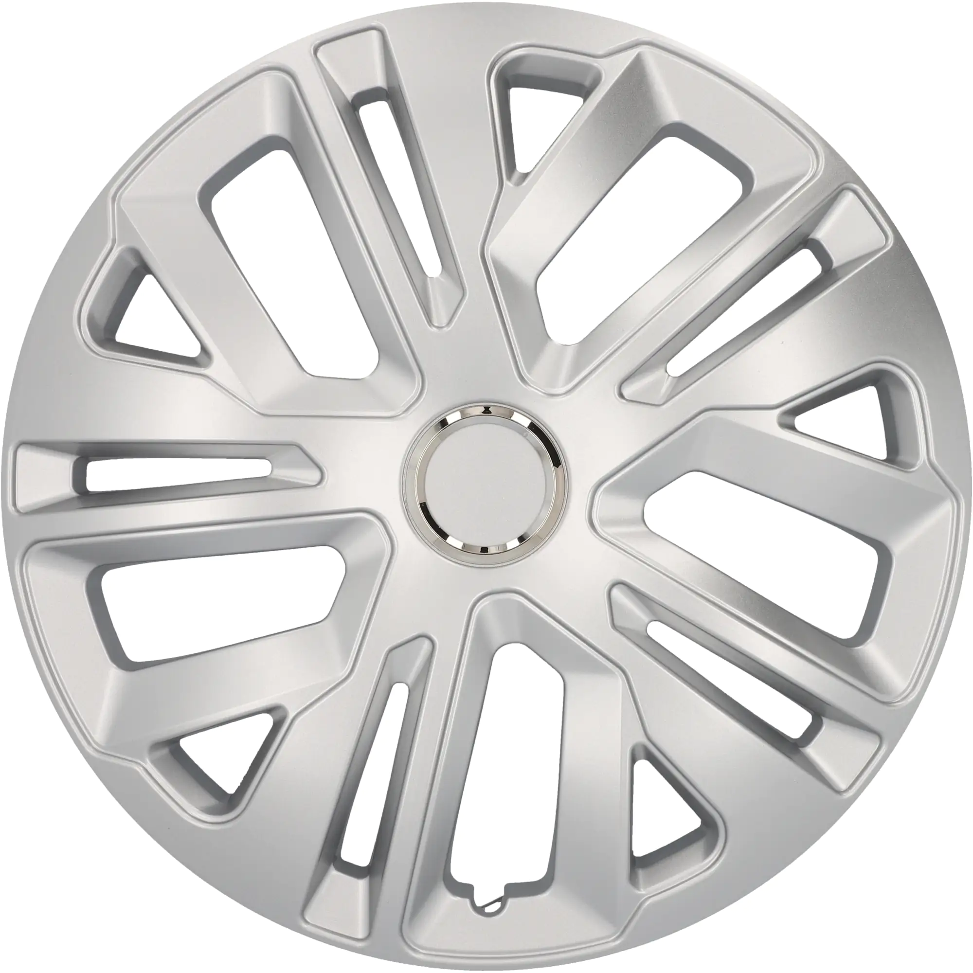 Cartrend Radzierblende Raven 35 cm (14 Zoll) silber 4 stück