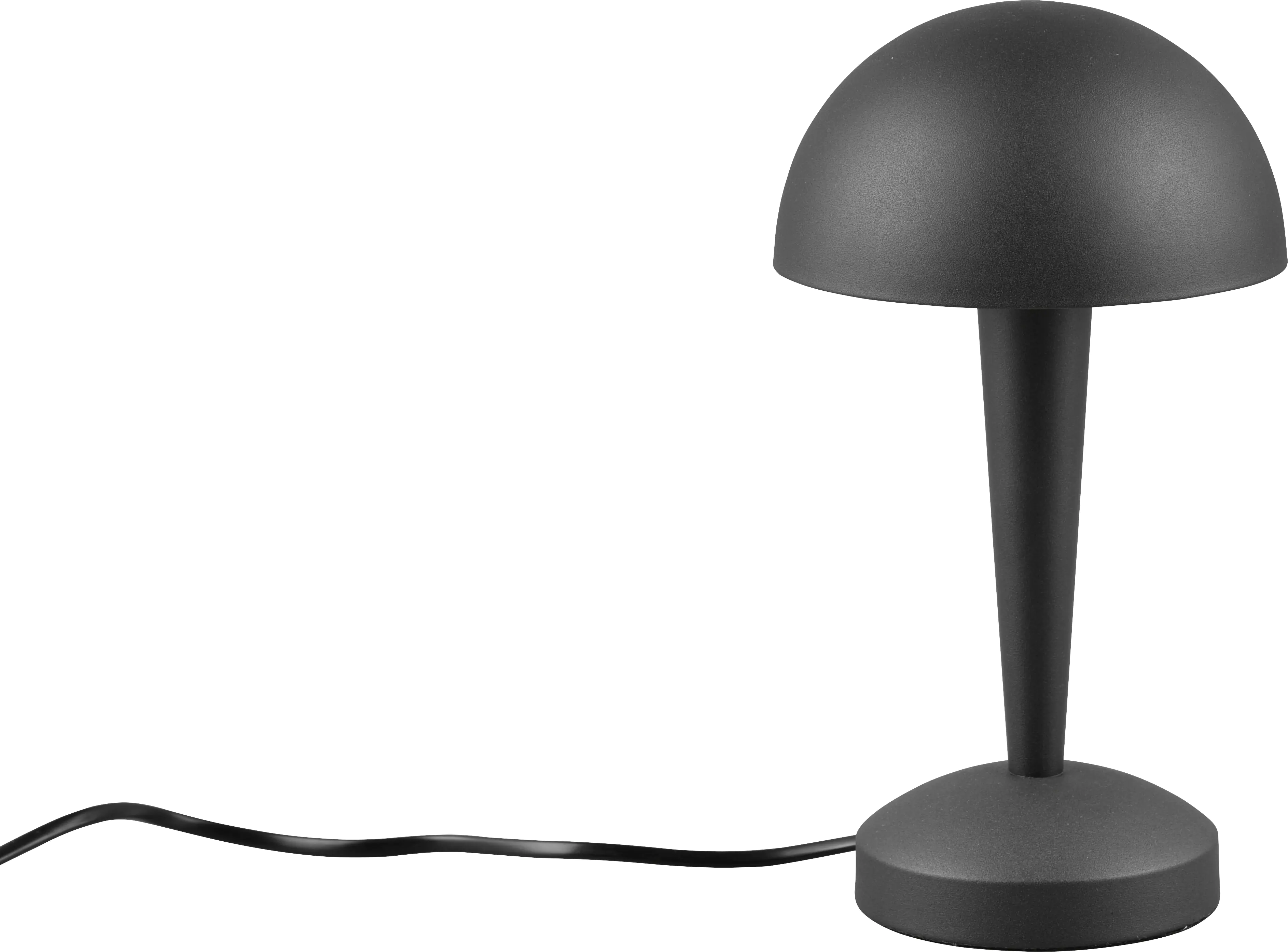 Trio Leuchten Tischlampe Canaria schwarz Matt Metall
