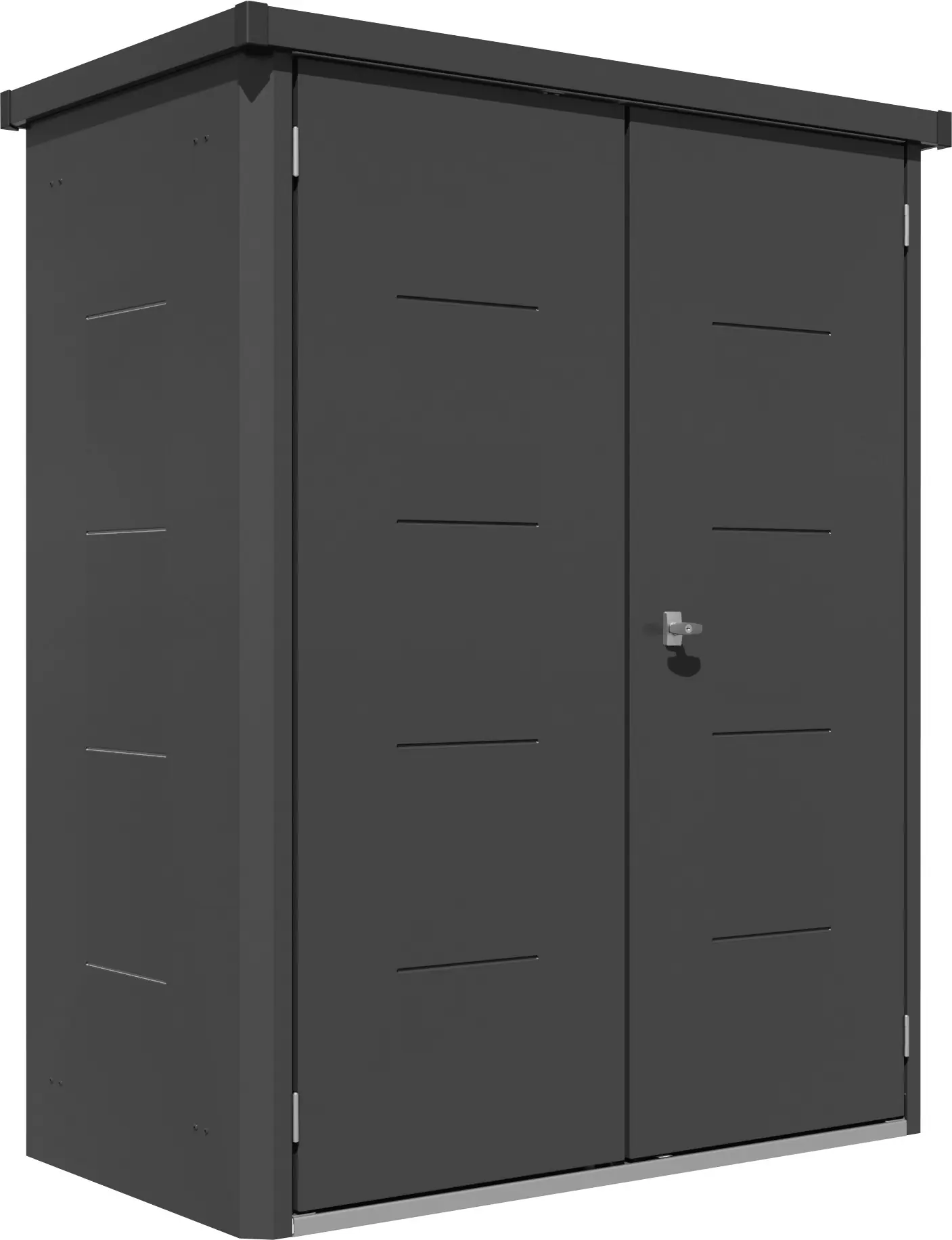 Telluria Geräteschrank Giarmadio schwarz 154 x 88 cm