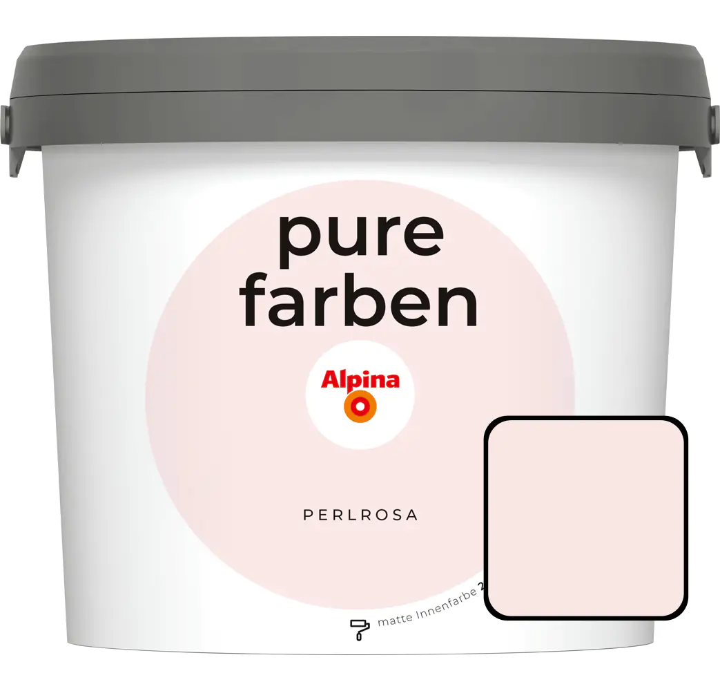 Alpina Pure Farben Wandfarbe perlrosa 2,5 L
