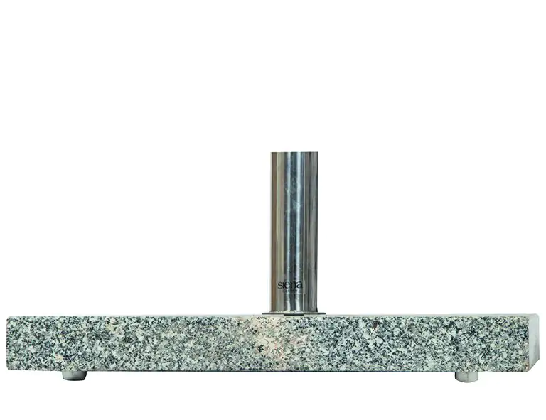 Siena Garden Granitständer eckig 45 kg, mit Griff und Rollen