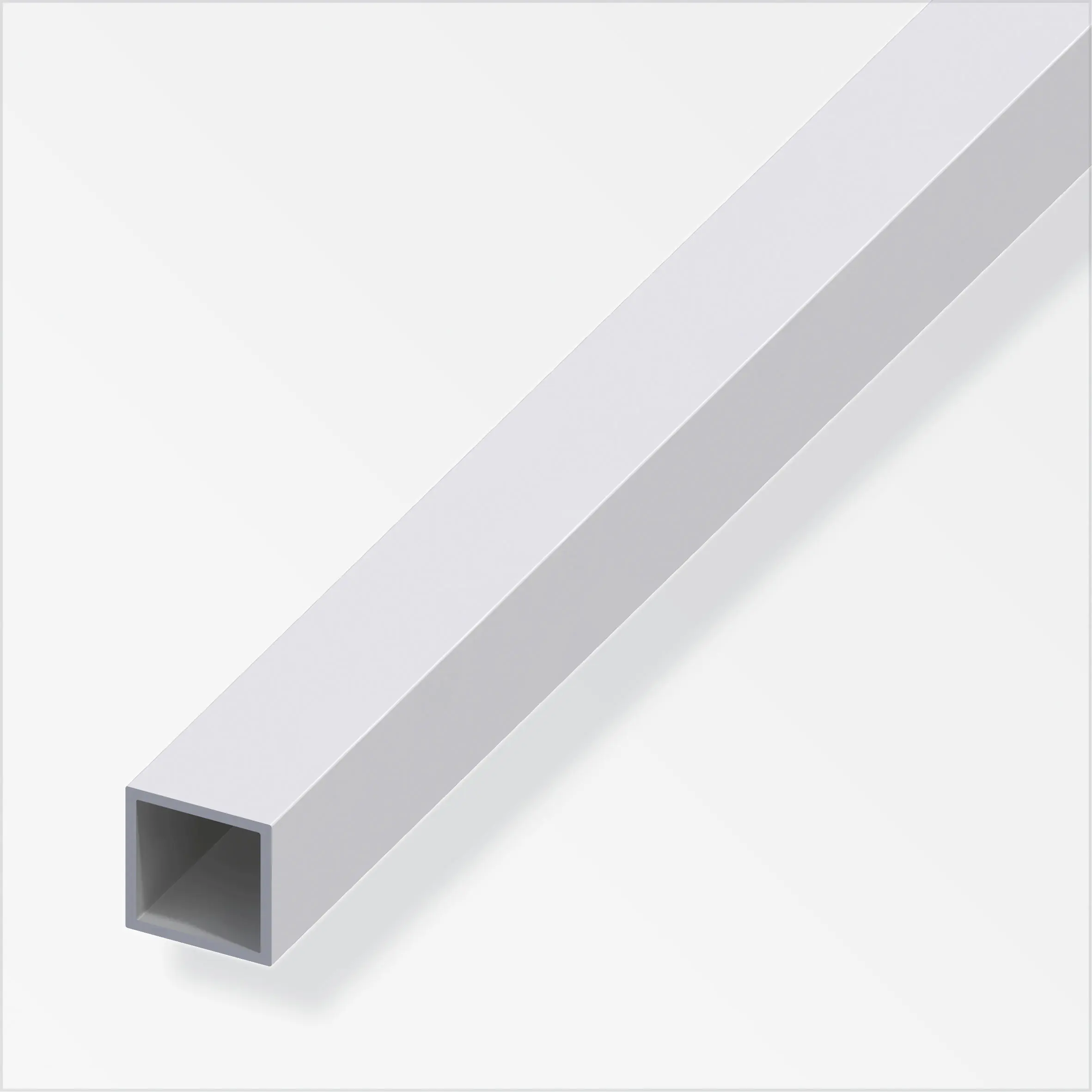 alfer Vierkantrohr 1 m, 20 x 20 x 1.5 mm Aluminium eloxiert silber