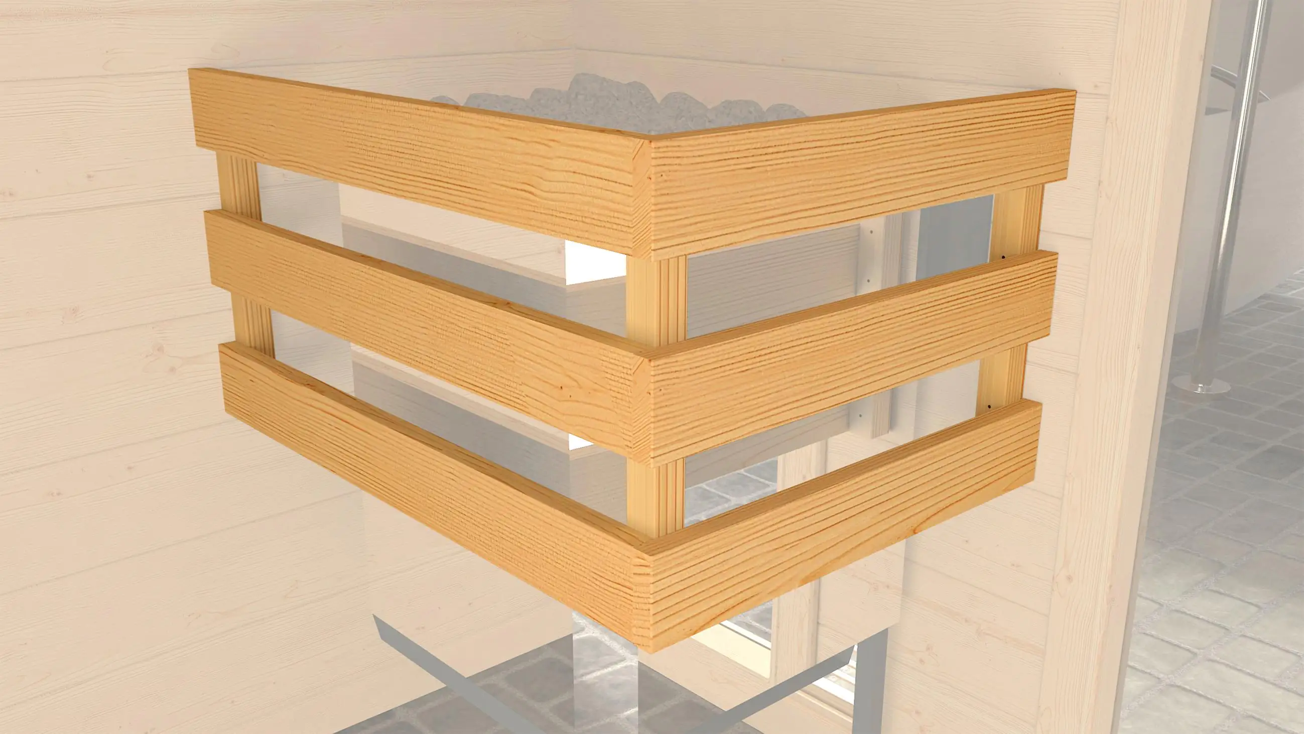 Weka Massivholzsauna Turku 1 mit Glastür mit Sparset 1