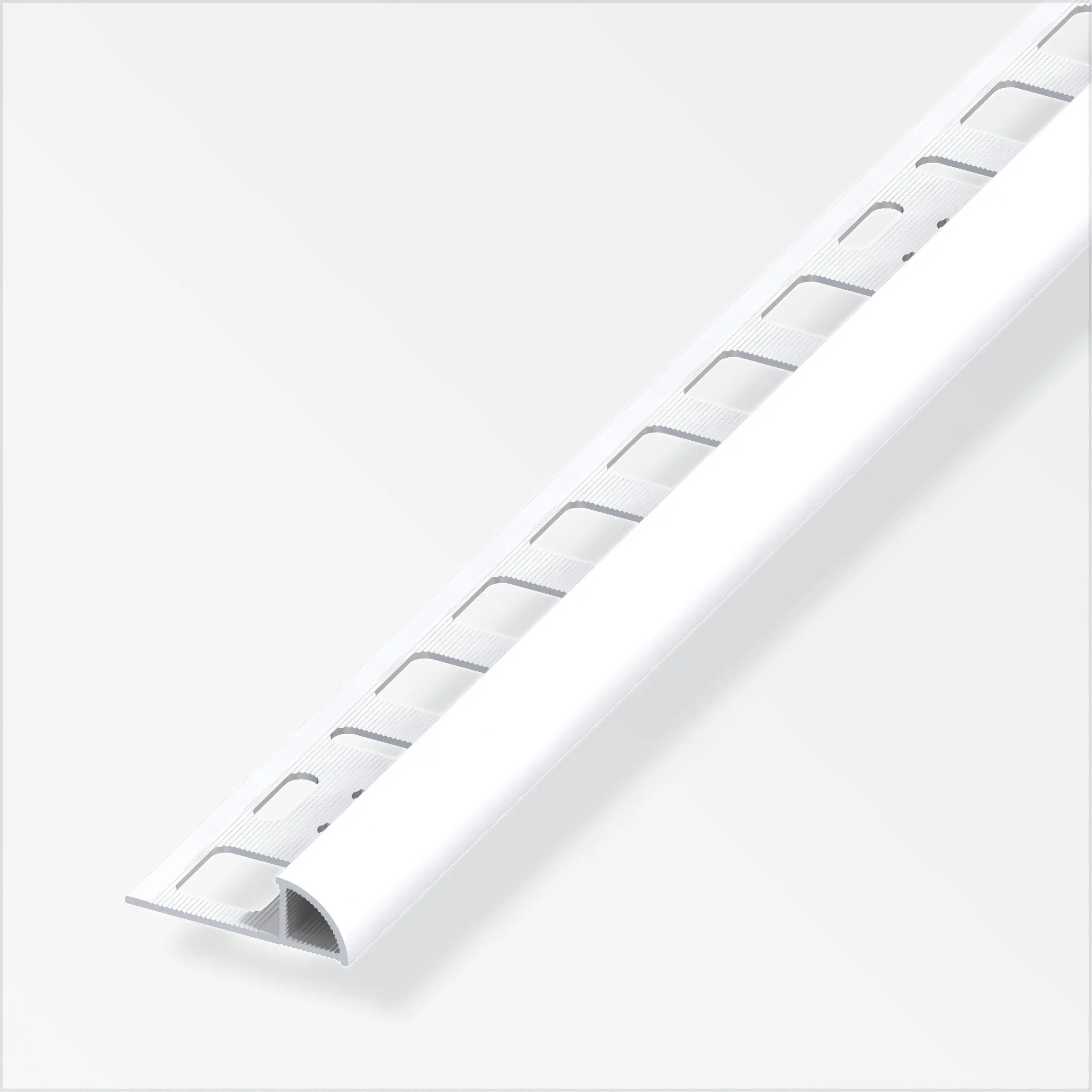 alfer Viertelkreisprofil PVC glatt brilliantweiß