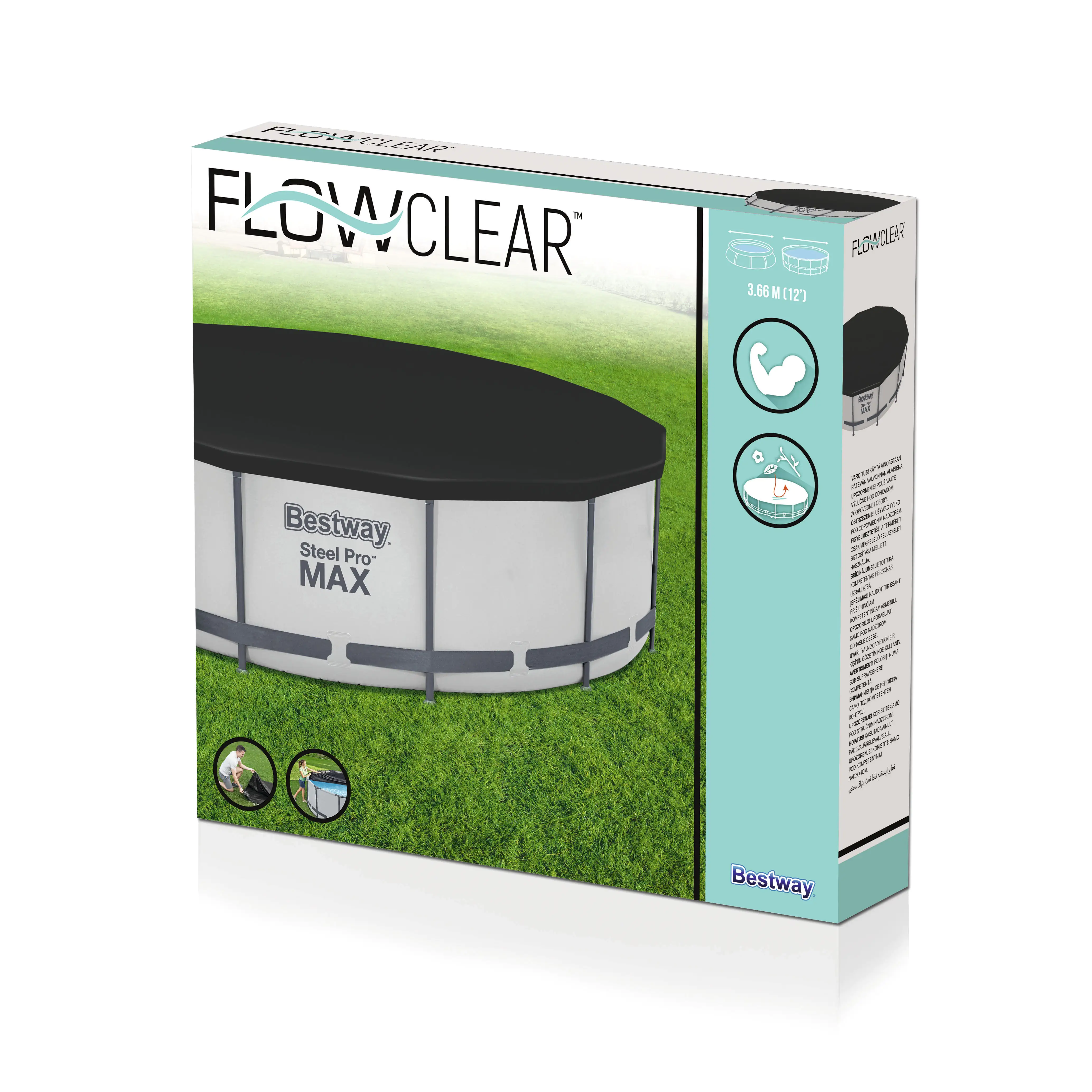 Bestway Poolabdeckung rund Ø 3,70 m