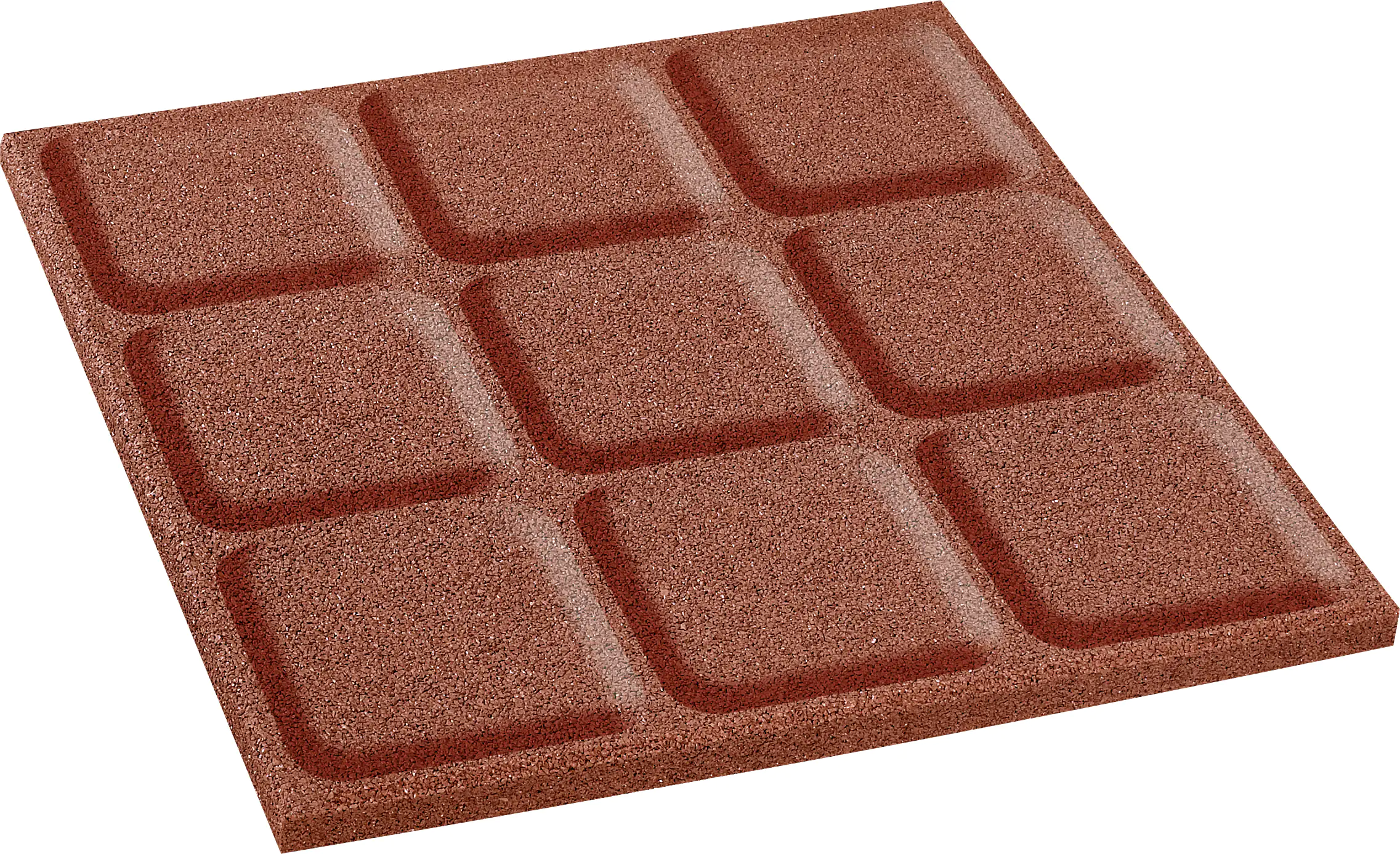 Fallschutzmatte rot 400 x 400 x 30 mm