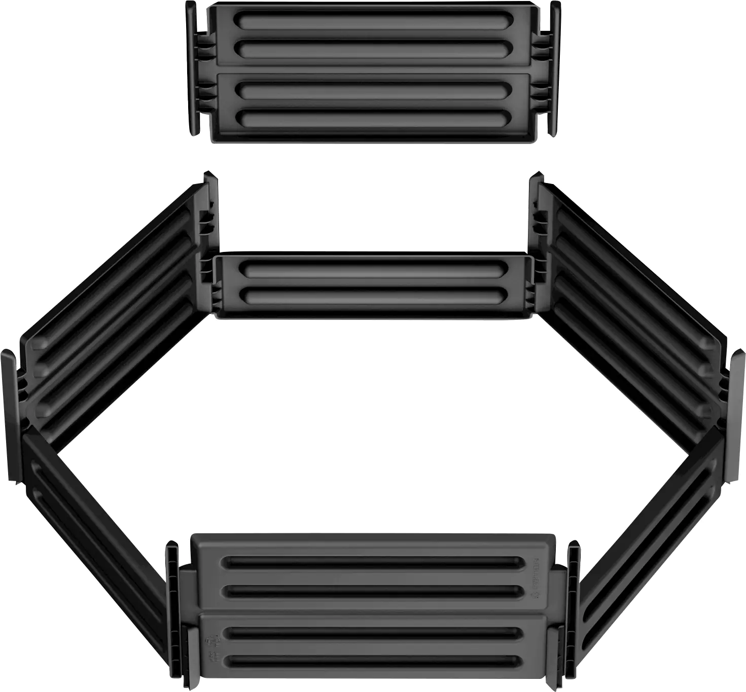 Garantia Steckkomposter Air-King schwarz 600 Liter