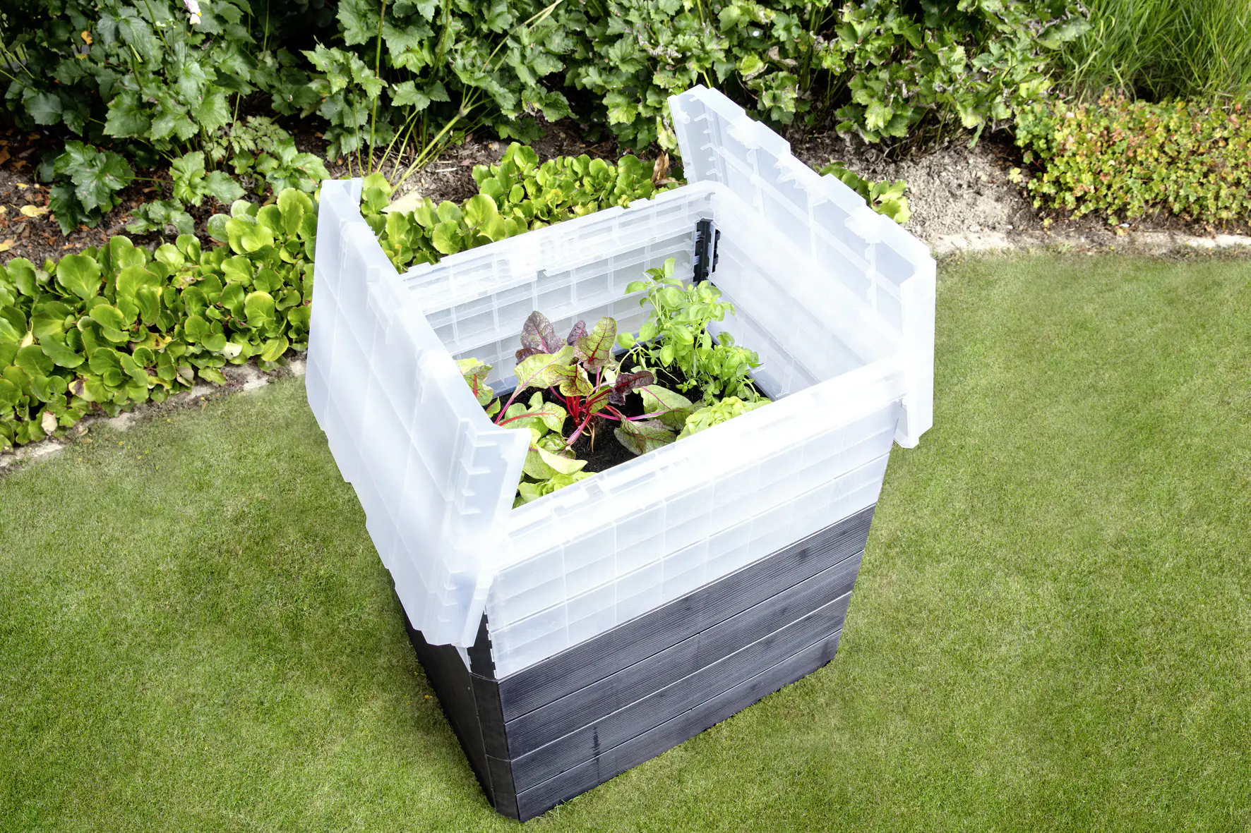 Garantia Hochbeet Ergo Quadro TurboPlus M 85 80 x 60 x 85 cm wood