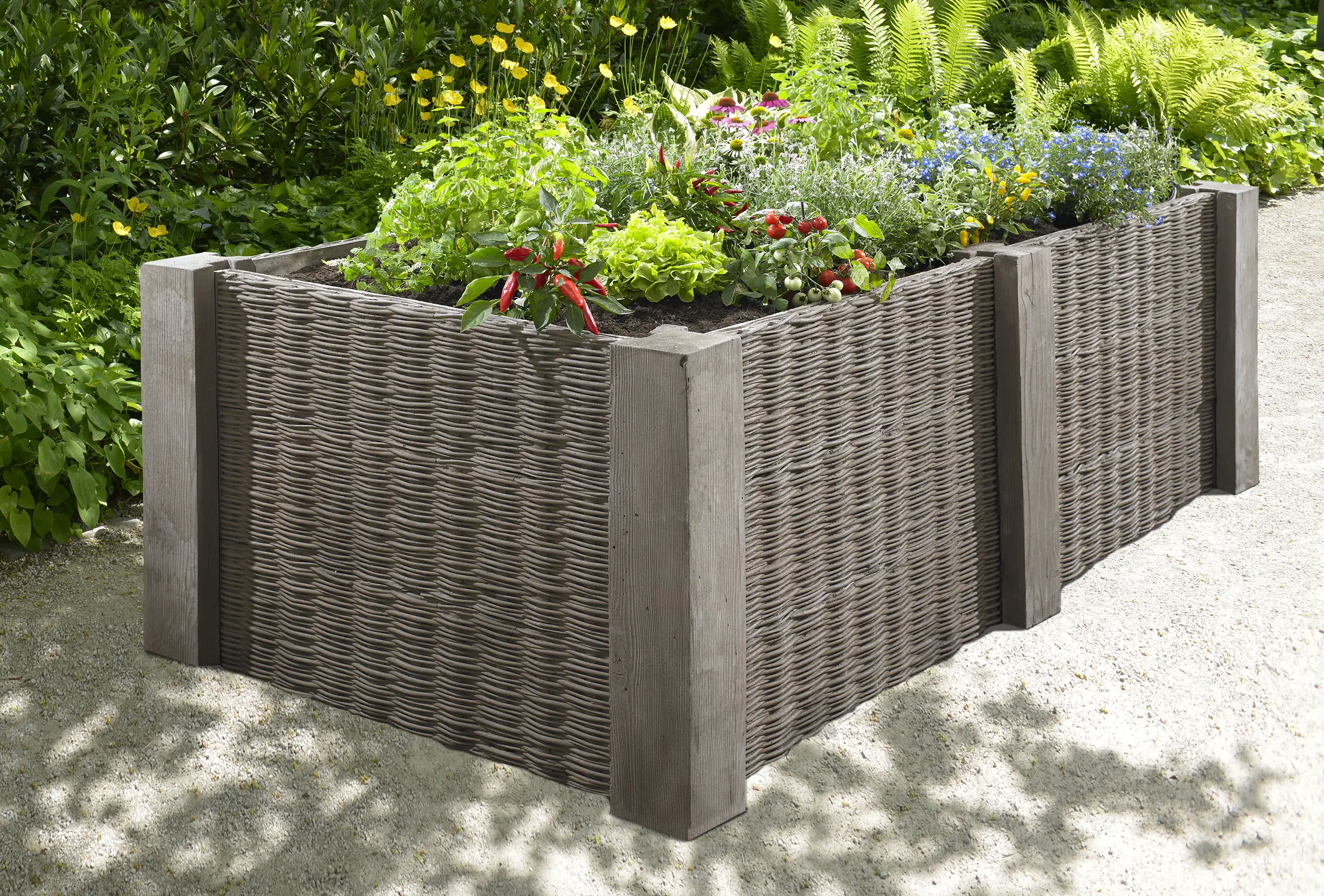 Kann ZierElement Weidengeflecht 90 x 25 x 4 cm braun
