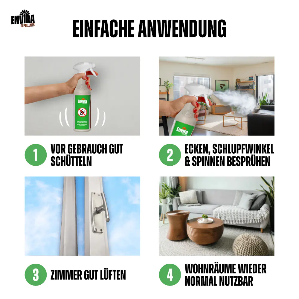 Envira Spinnen Abwehrspray Spinnenspray 500 ml