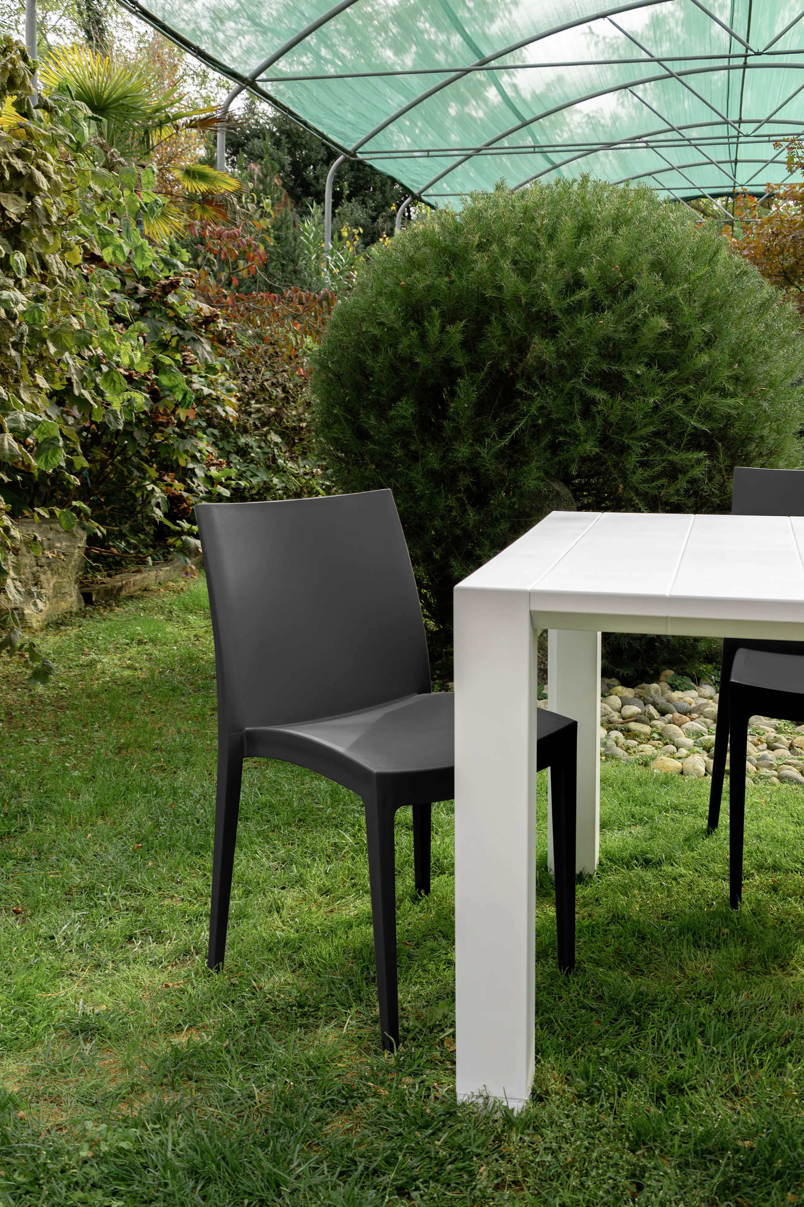 Grandsoleil Gartenstuhl Kunststoff Venice stapelbar anthrazit
