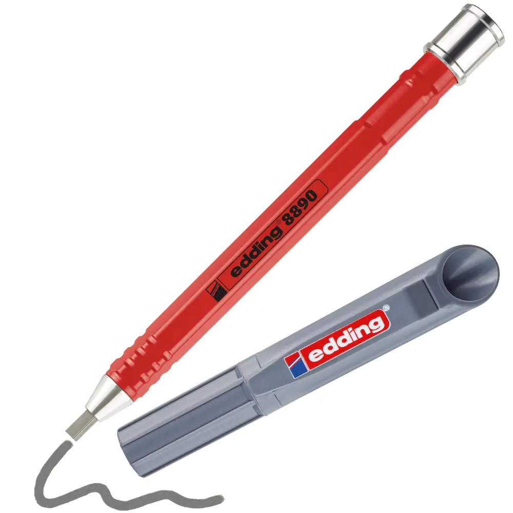 edding 8890 Zimmermannsbleistift 16,6 cm rot automatisch