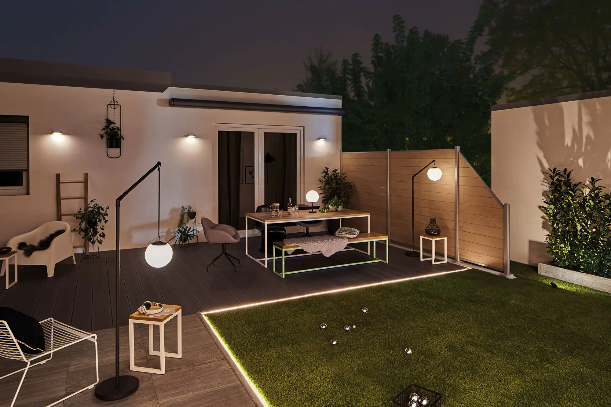 Paulmann Outdoor Solar Wandleuchte Ryse anthrazit warmweiß Bewegungsmelder