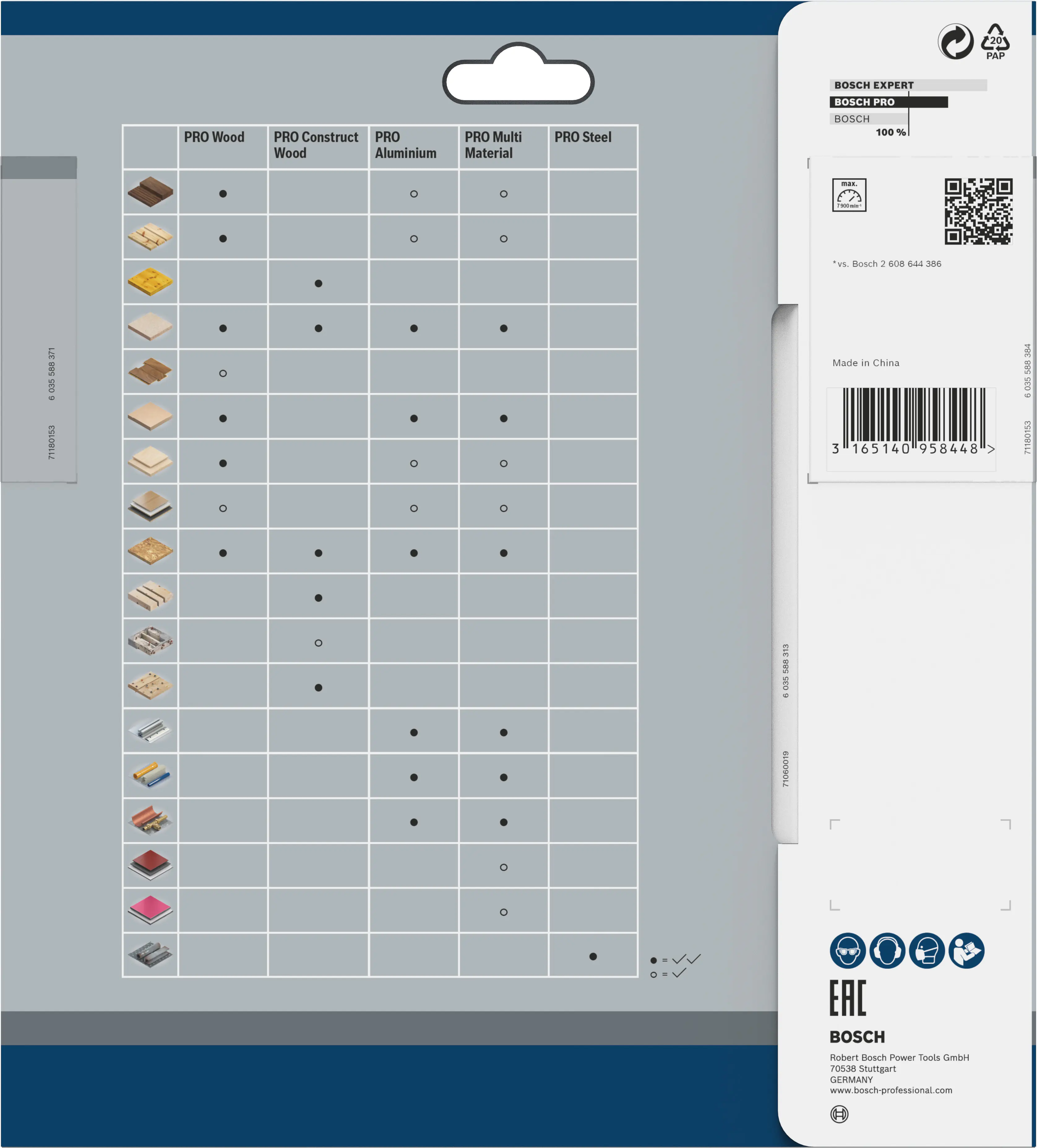 Bosch PRO Wood cordless Kreissägeblatt 184 x 1,6 x 20 mm T24
