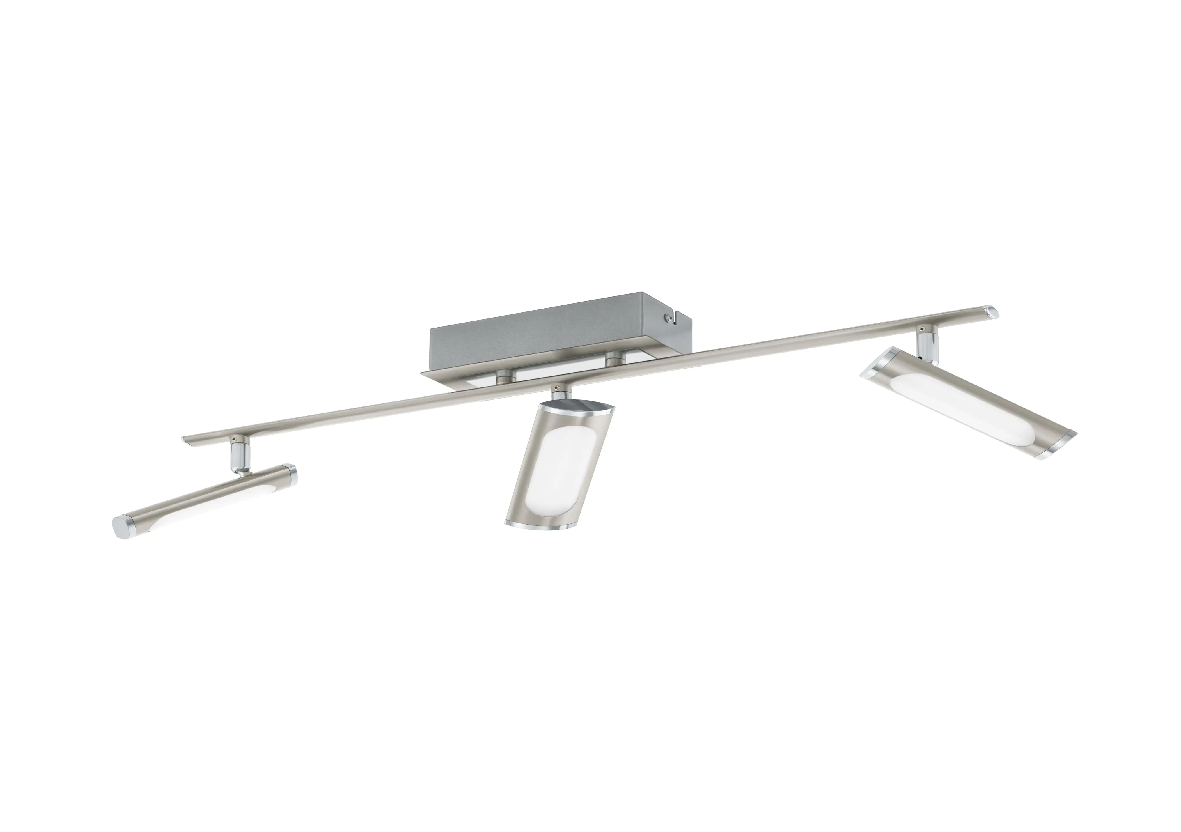 Eglo 3er LED Spot Coedo nickel-matt, chrom, weiß