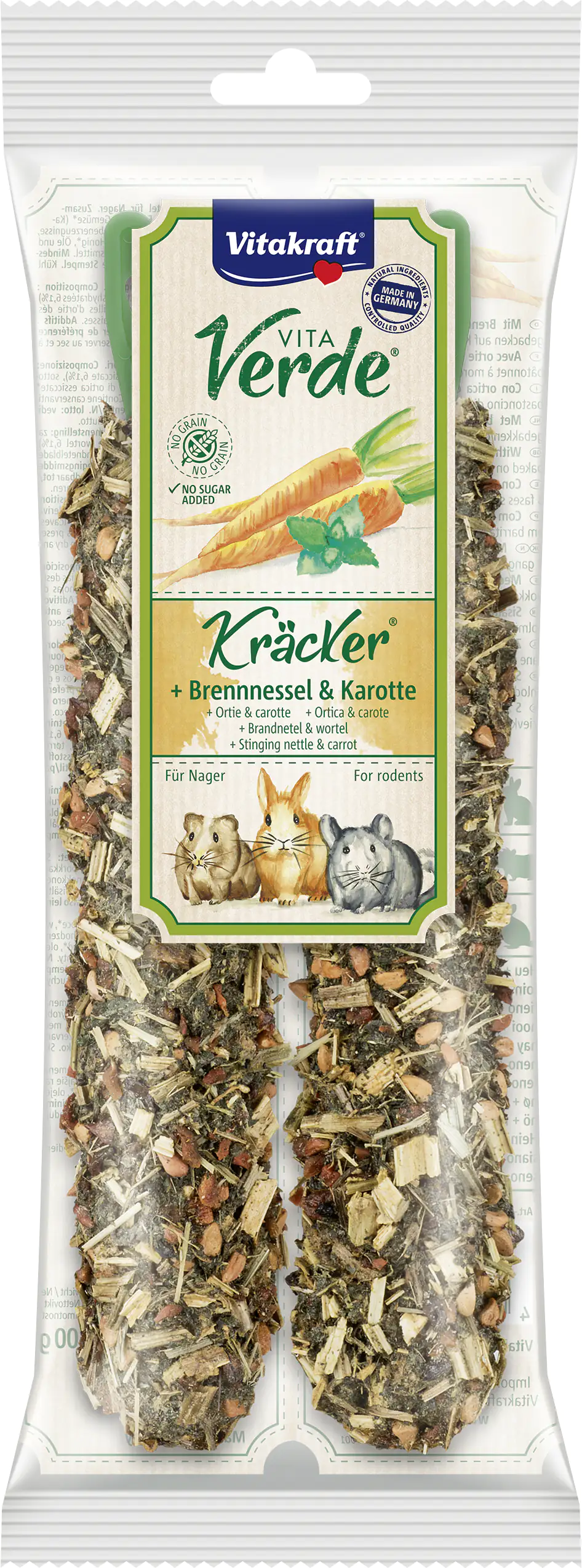 Vitakraft V.Verde Kräcker Brennnessel/Karotte 2 Stück / 80 g