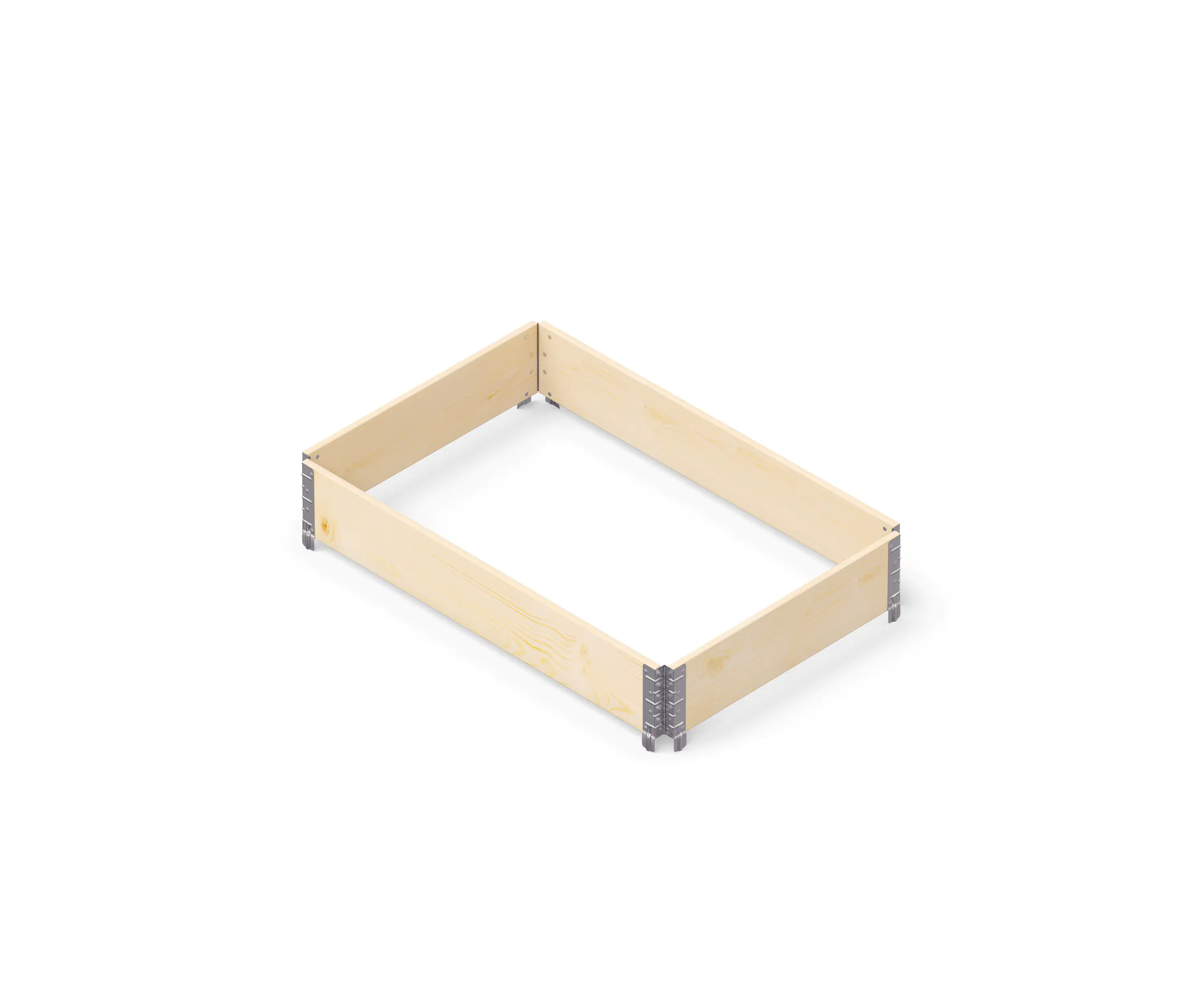 Upyard Palettenrahmen Hochbeet 80 x 60 cm, stapelbar