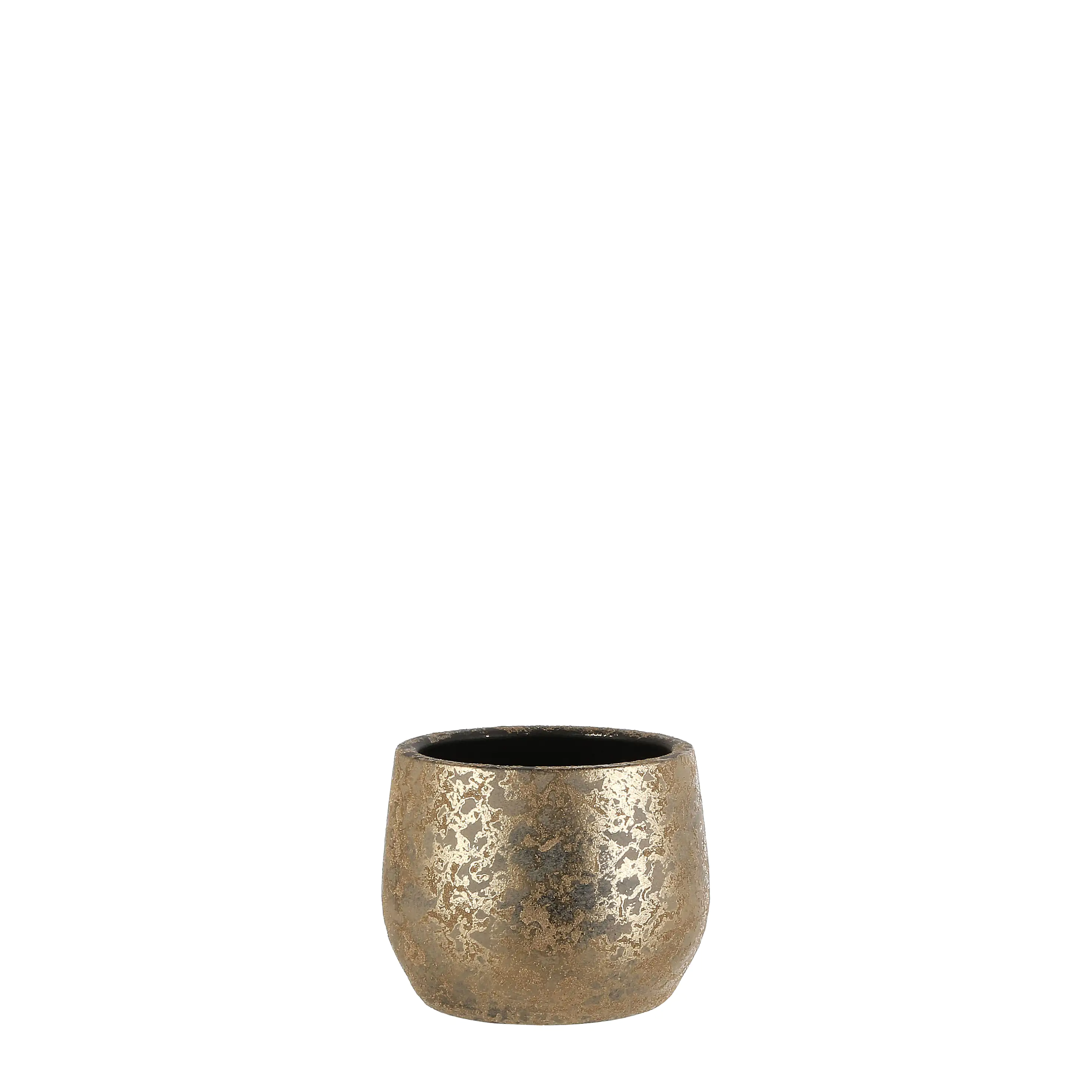 Mica Blumentopf Clemente Ø 15,5 x 19,5 cm gold