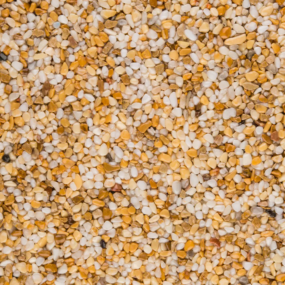 RAVELLO Steinteppich Boden Indoor Körnung Fein Farbe gelb 15 kg Set
