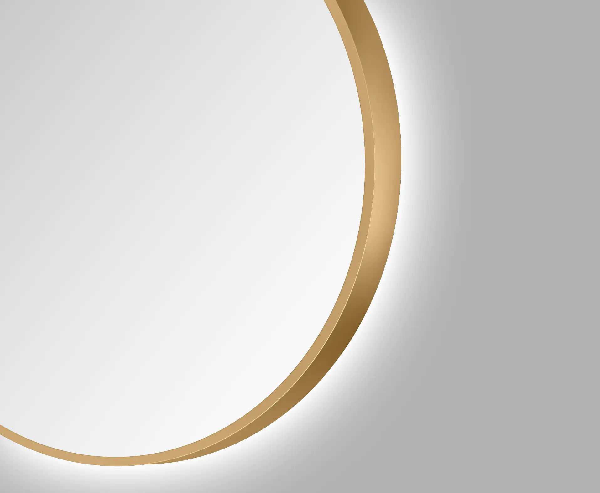 DSK LED Lichtspiegel Silver Barbier Ø80 cm, gold