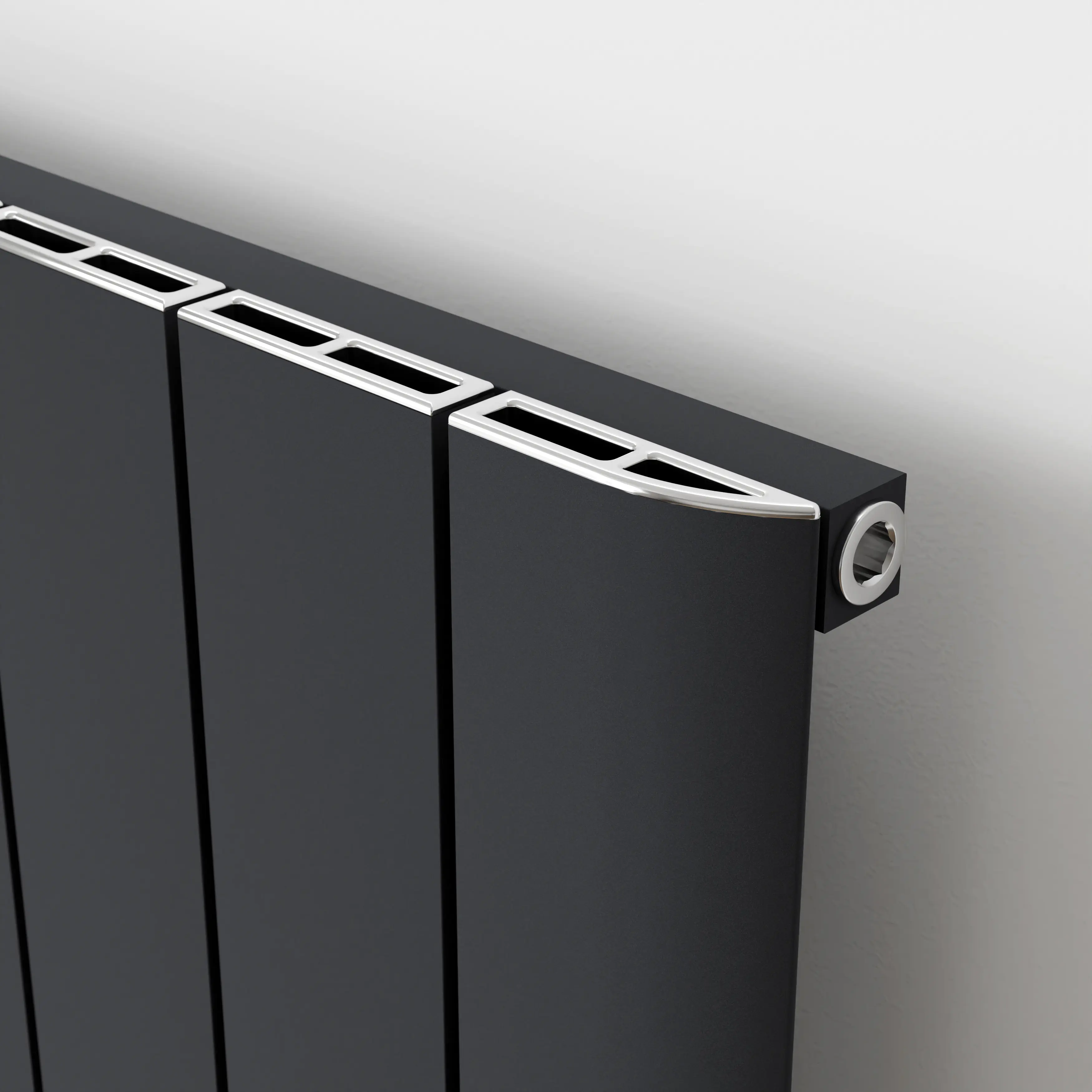 Ximax Design-Heizkörper Trigo 180 x 37,5 cm 768 Watt anthrazit Struktur