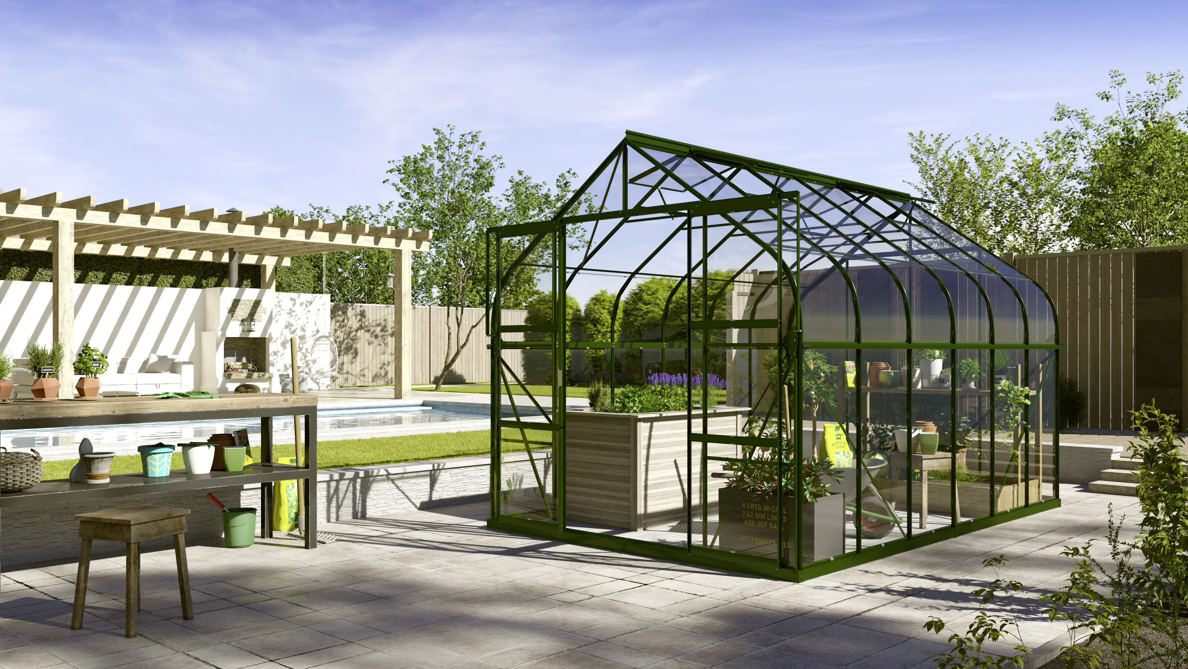 Vitavia Gewächshaus Dione 9900 264 x 383 cm 3 mm ESG