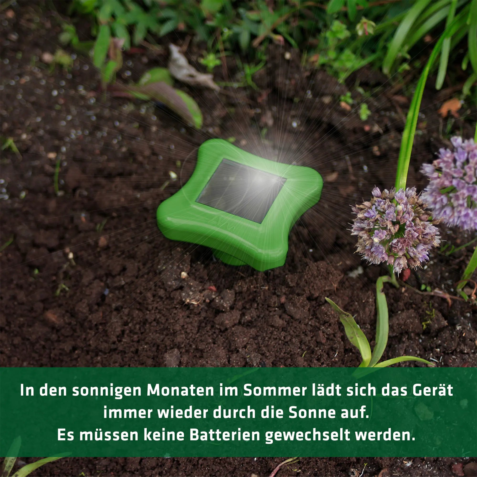 Gardigo Solar Maulwurfabwehr Alu 1 Stück