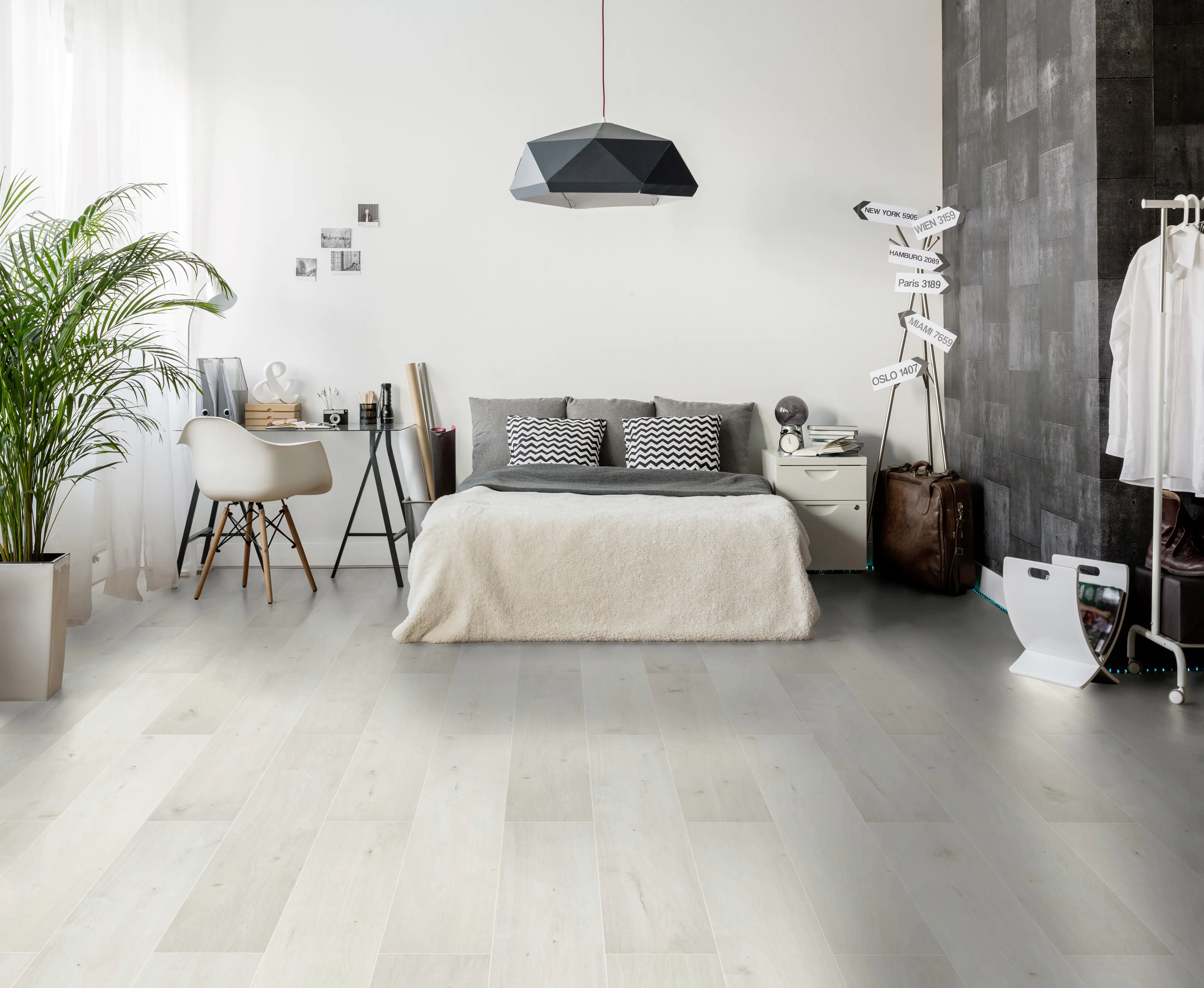 Classen Laminat Megaloc Aquaprotect 128,5 x 19,2 cm 8 mm Oak white mix