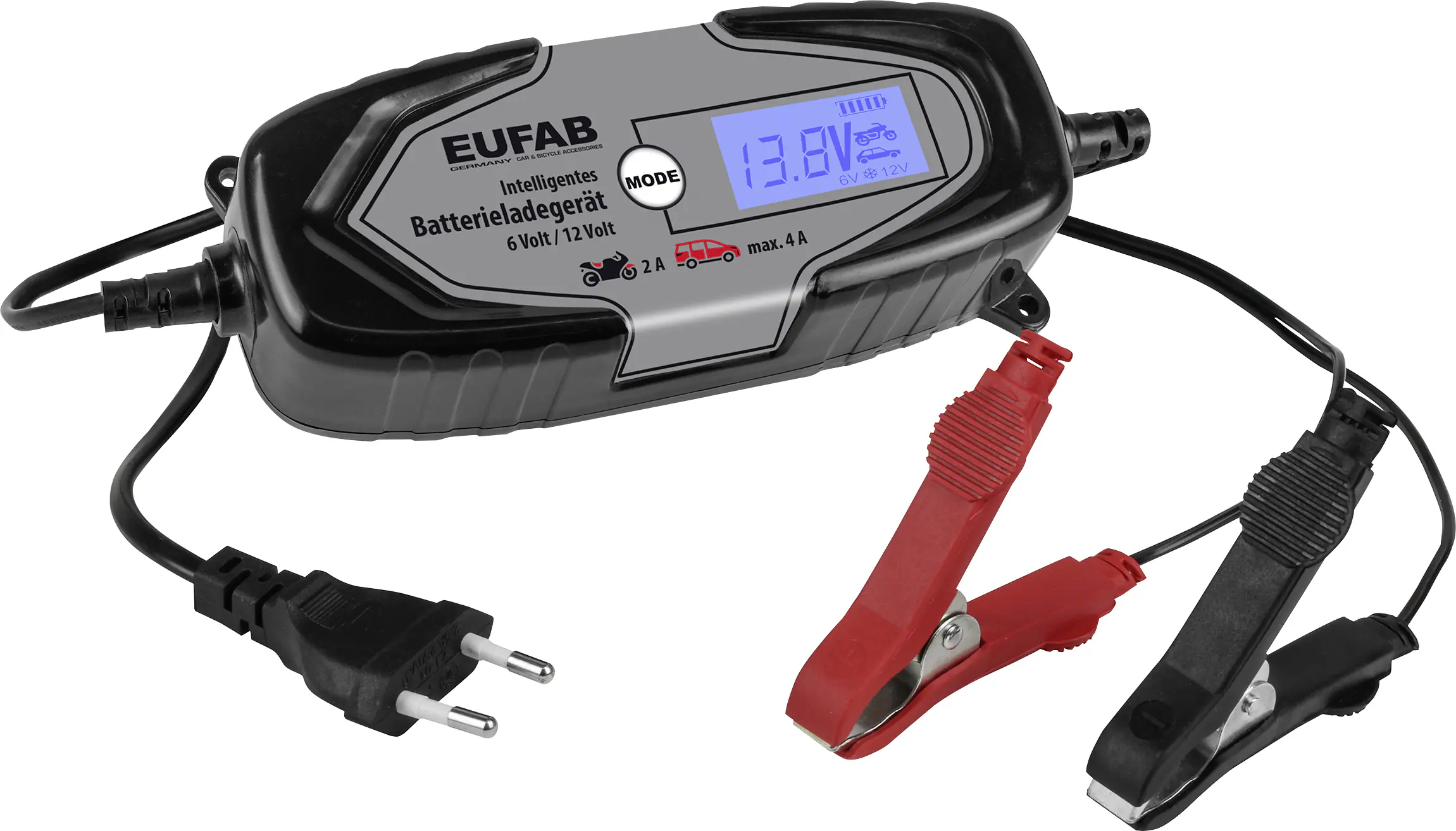 EUFAB Intelligentes Batterieladegerät 6/12V 4A