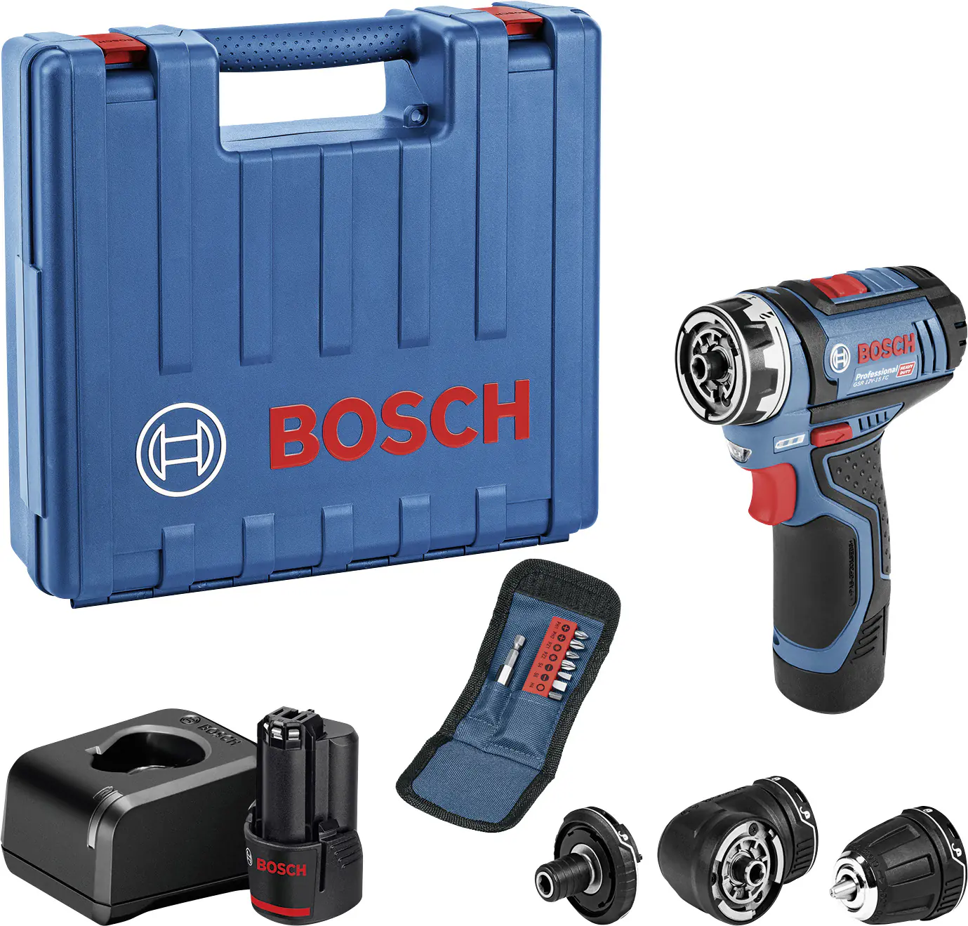Bosch Professional Akku-Bohrschrauber GSR 12V-15 FC inkl. Akkus & Ladegerät