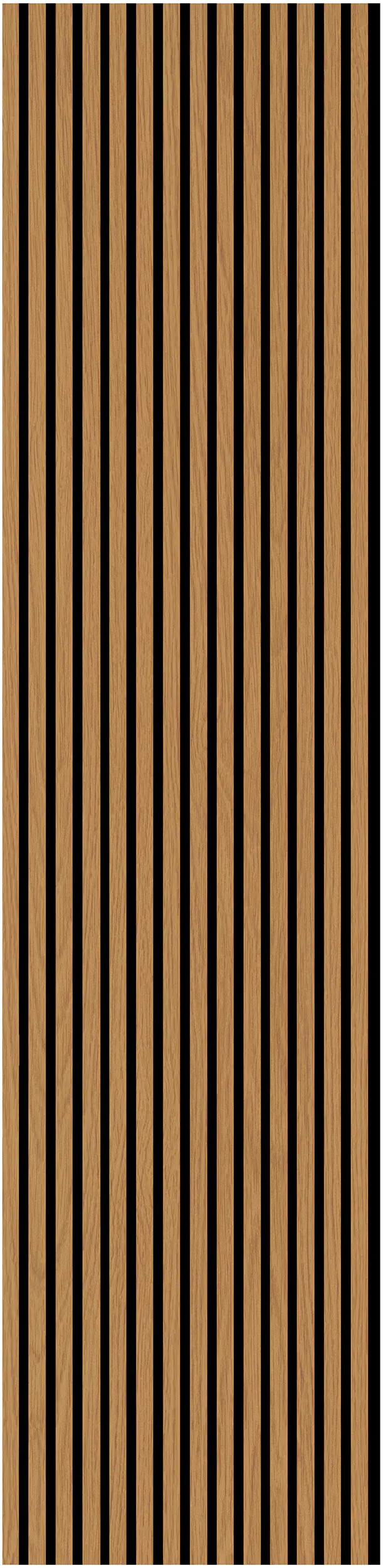Neuhofer Akustikpaneel Holz Eiche foliert 267 x 57 x 1,9 cm braun