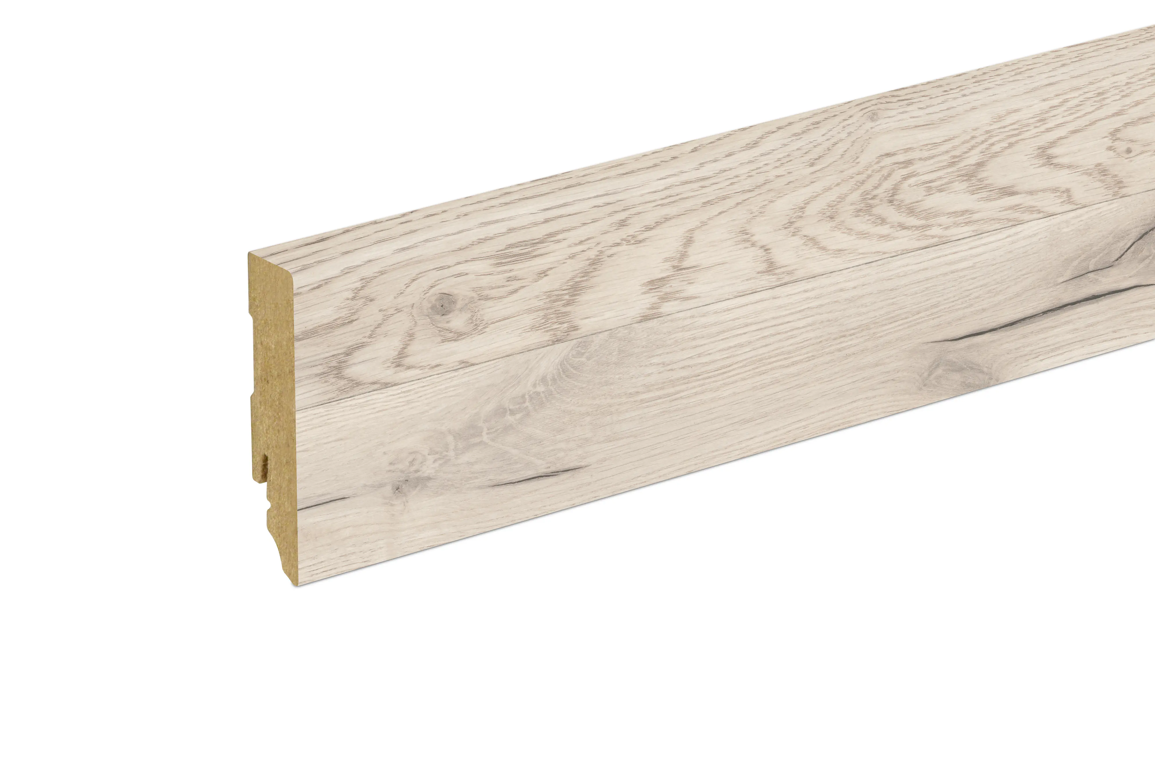 Neuhofer Fußleiste 240 cm 70 x 19 mm Eiche hell