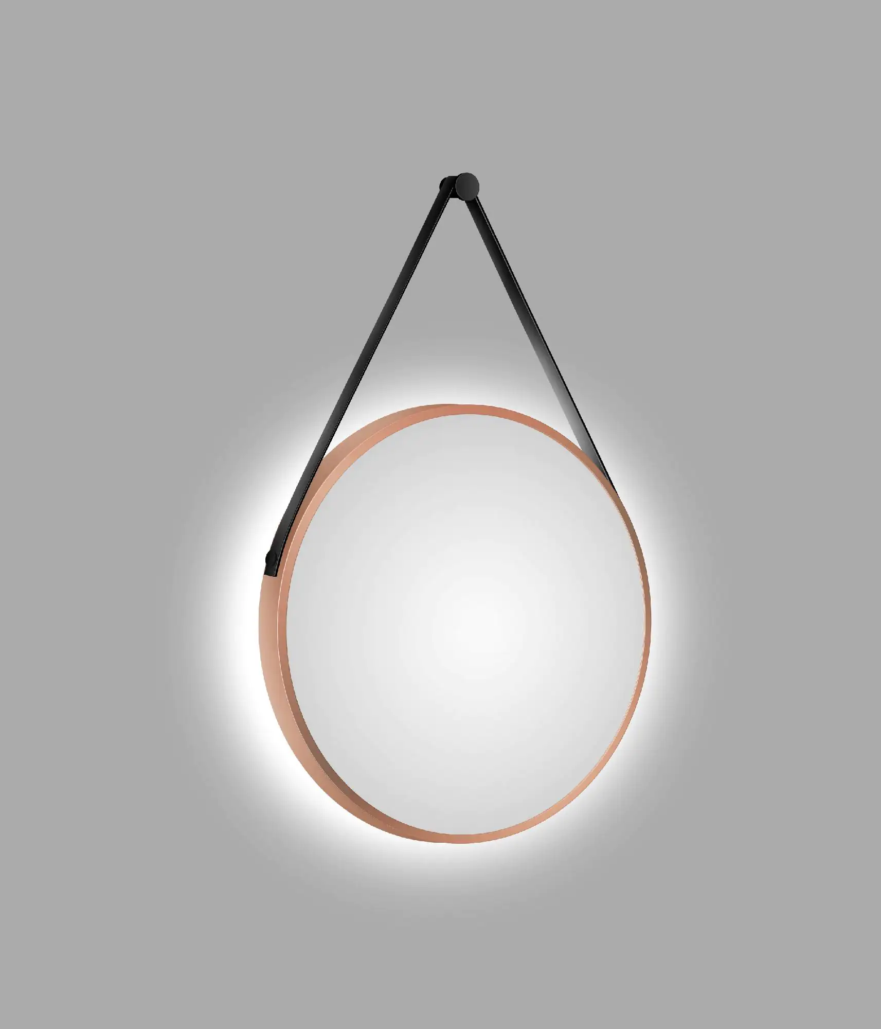 DSK LED Lichtspiegel Silver Barbier Ø50 cm, kupfer