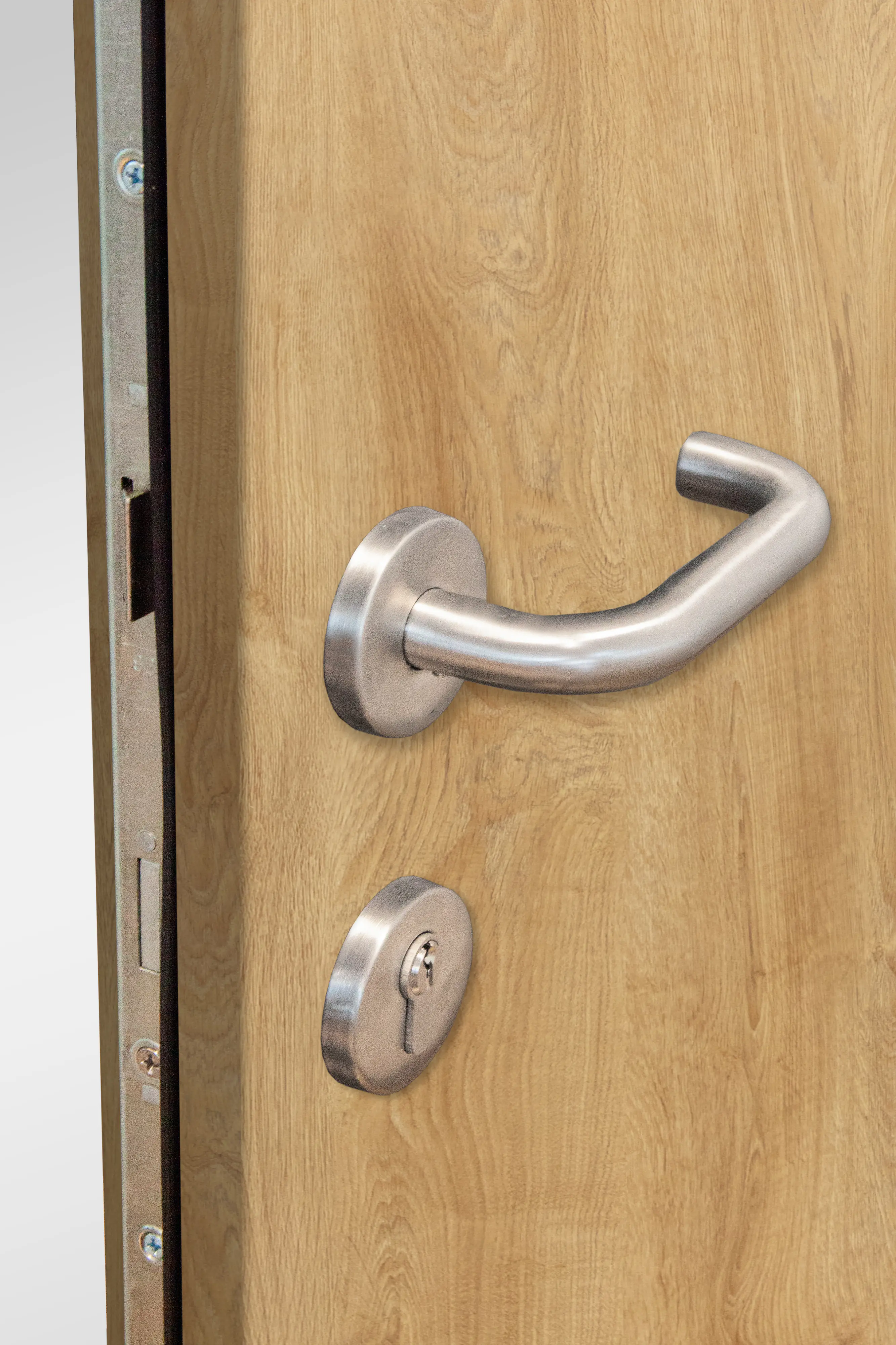 Splendoor Haustür Passivedoor Premium B01 Eiche Natur DIN Rechts 110 x 210 cm