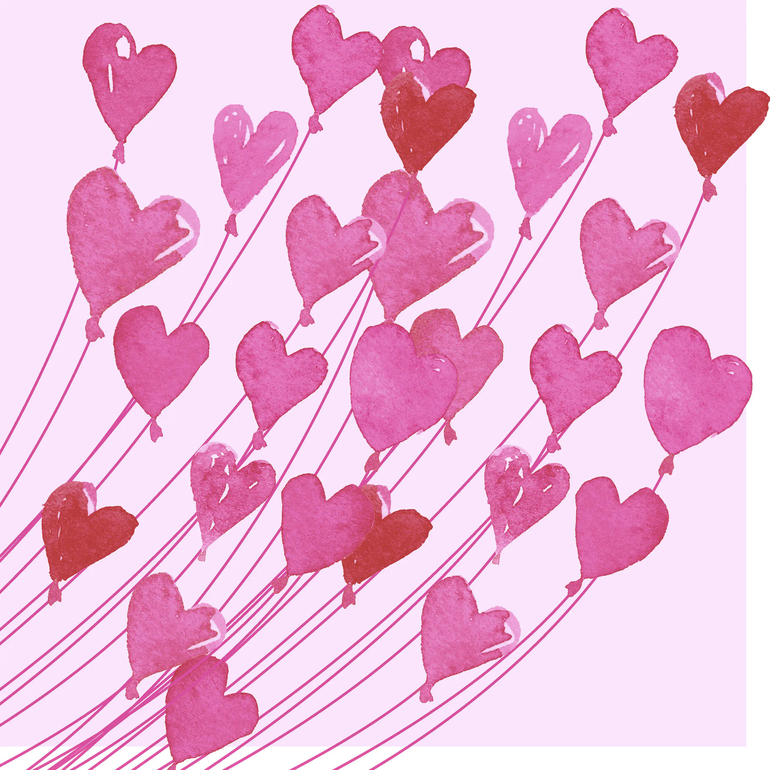 Duni Servietten love 24 x 24 cm - 20er Pack