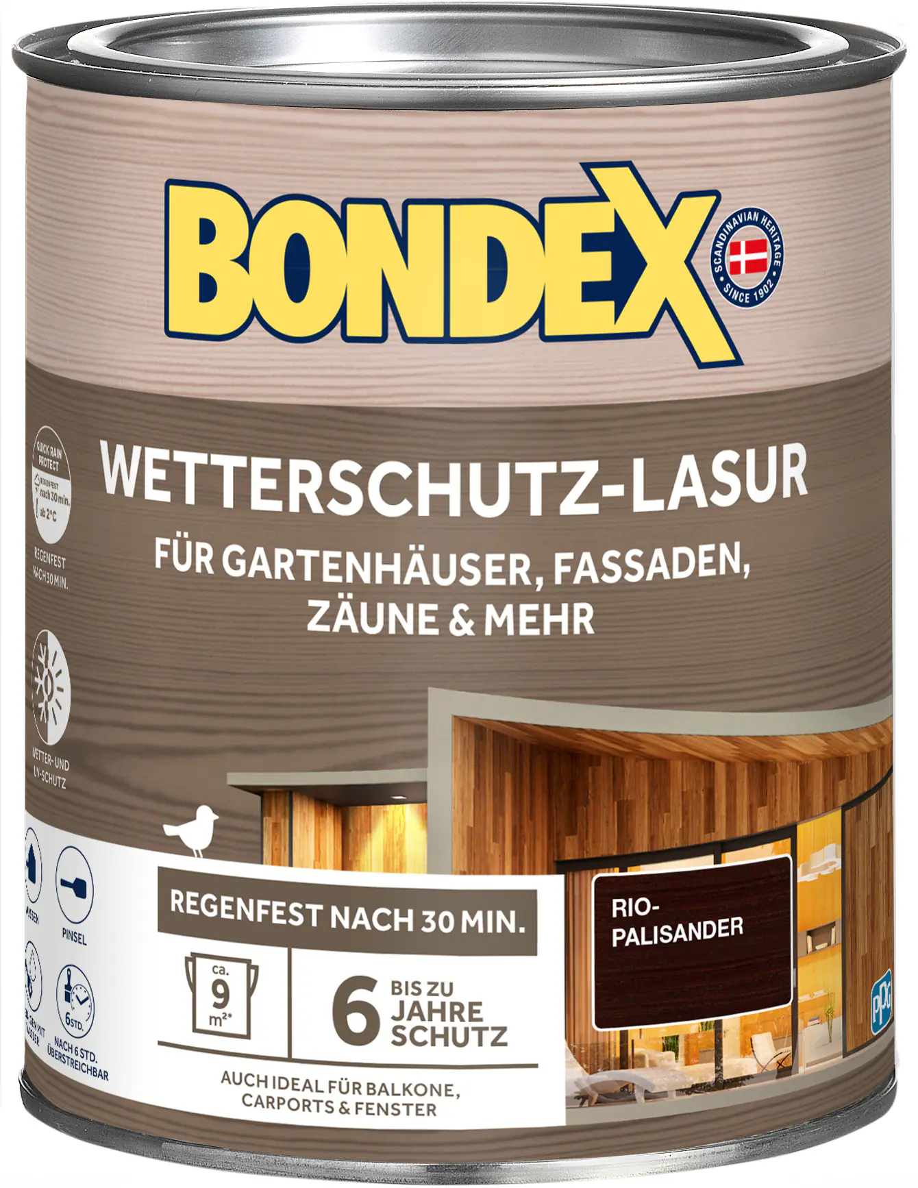 Bondex Wetterschutzlasur 0,75 L rio palisander