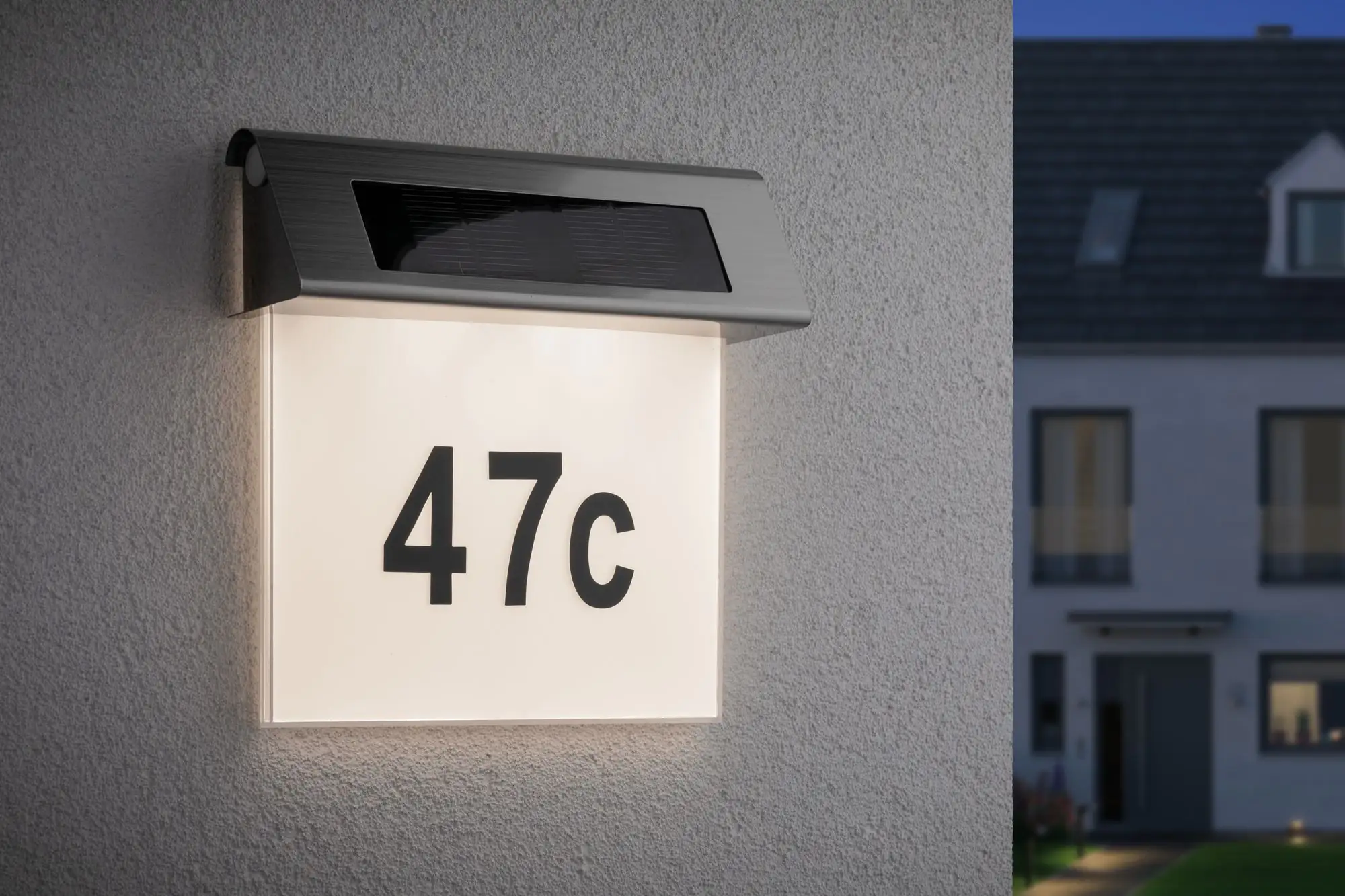 Paulmann Solar Hausnummernleuchte Special Line edelstahl weiß warmweiß