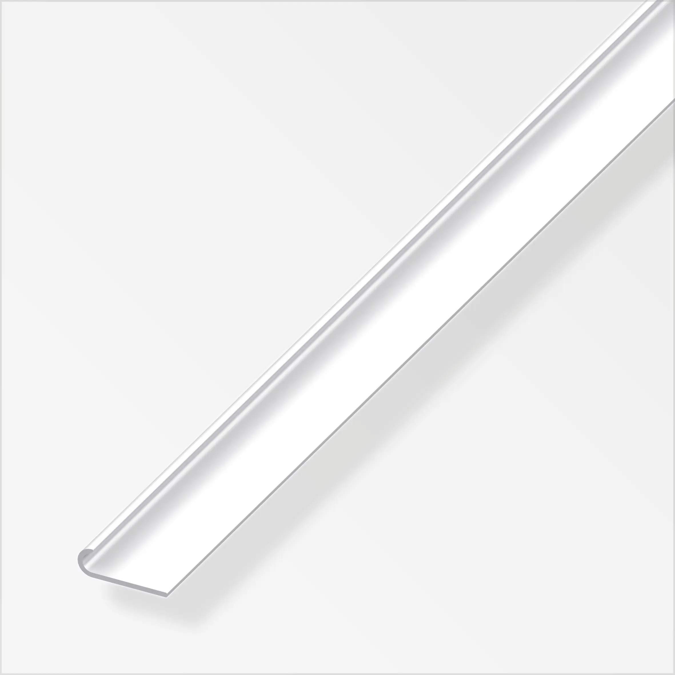 alfer Kantenschutzprofil PVC 1 m x 16 mm verkehrsweiß