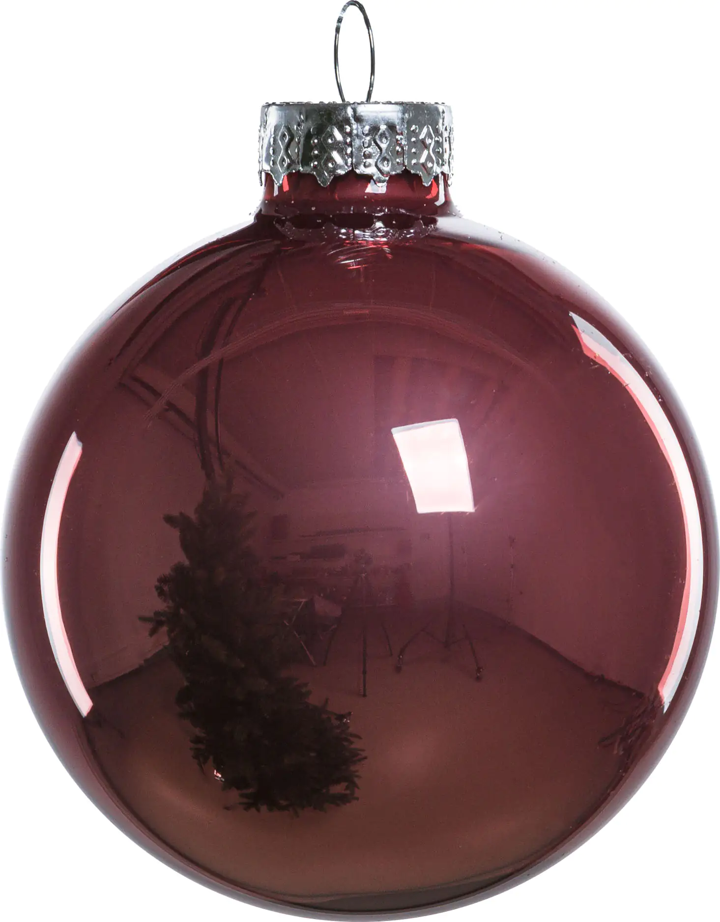 TrendLine Weihnachtskugeln aus Glas Ø 5/ 5,7/ 6,7 cm rosa 42 Stück